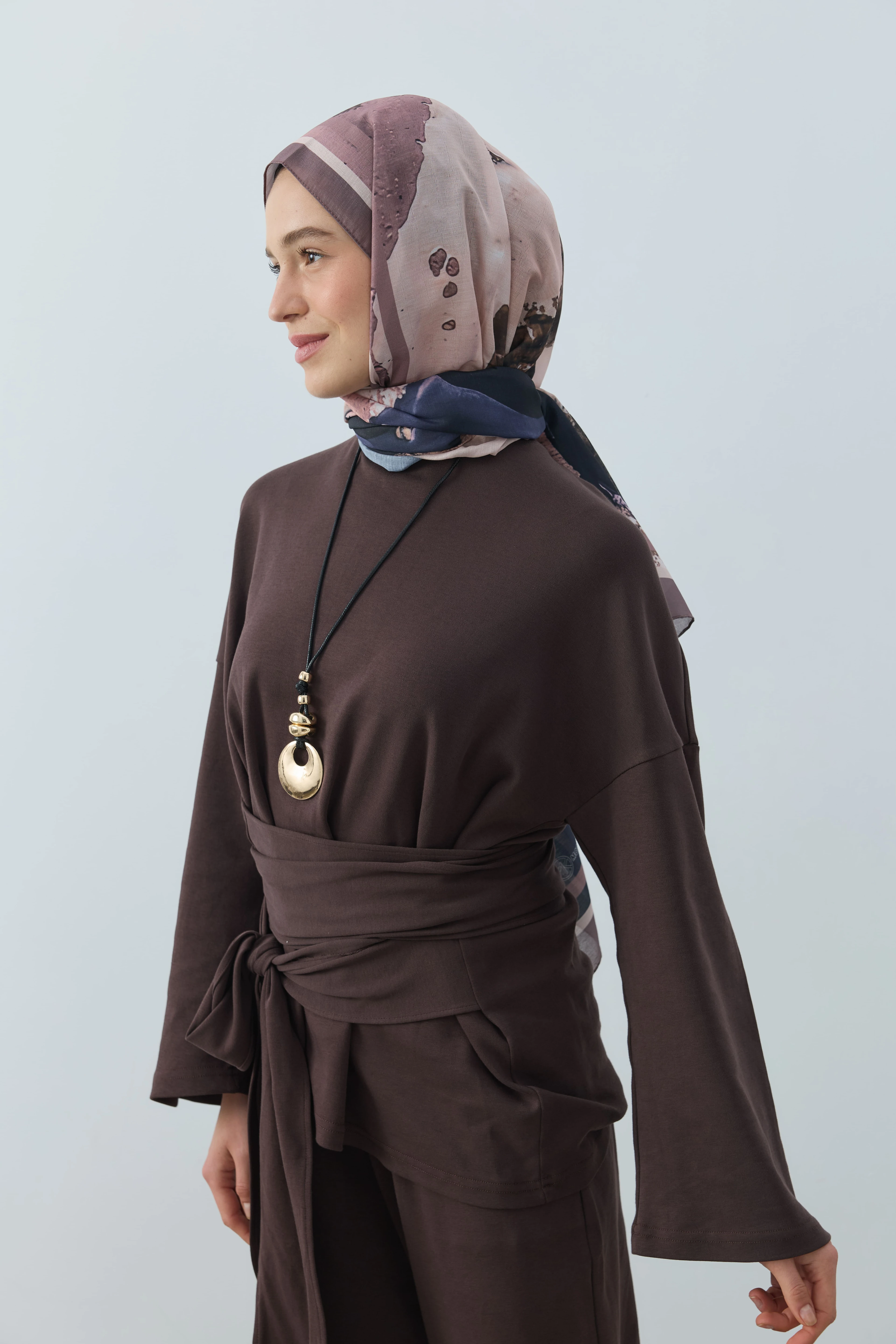 Ardora Desen Lina Şal - Kakao