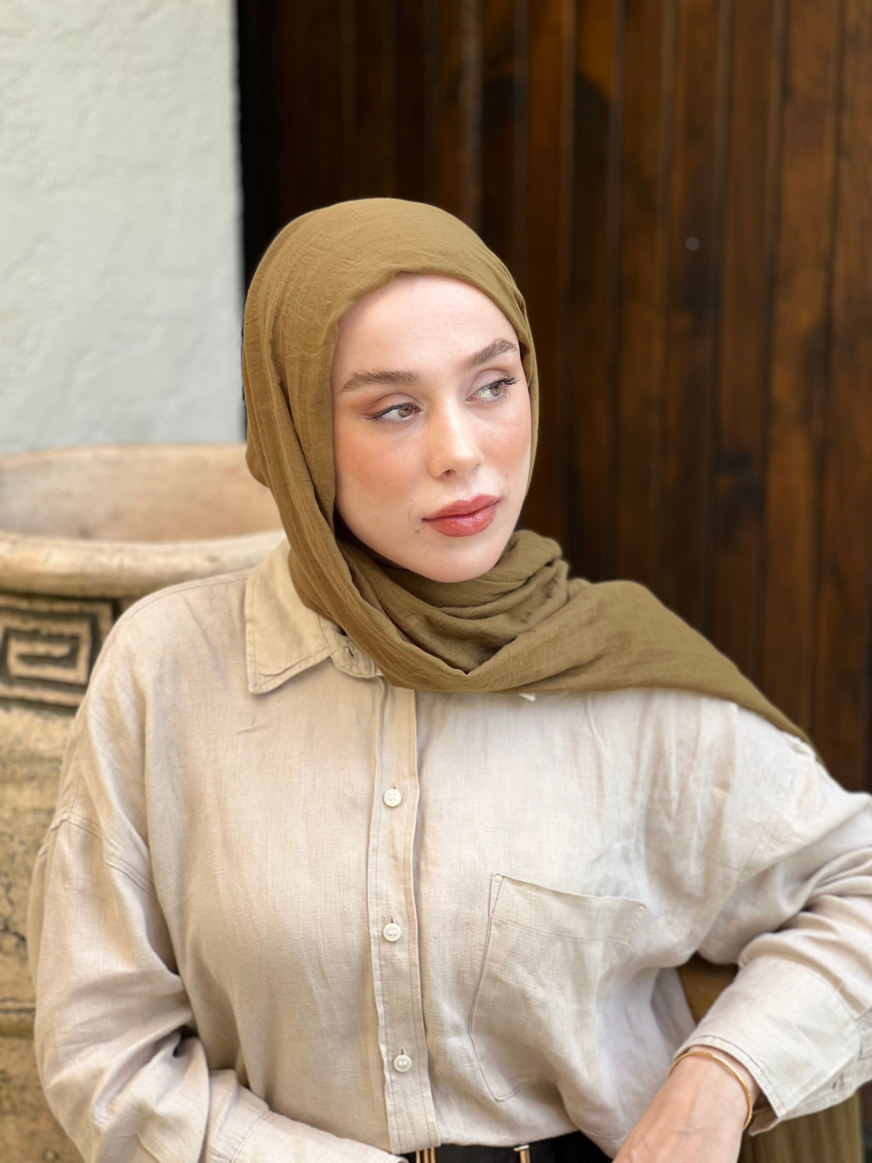 Aya Serisi Şal - Koyu Bronz