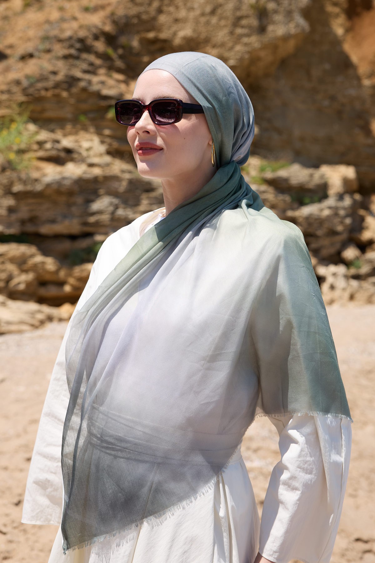 Degrade Desen Aya Şal