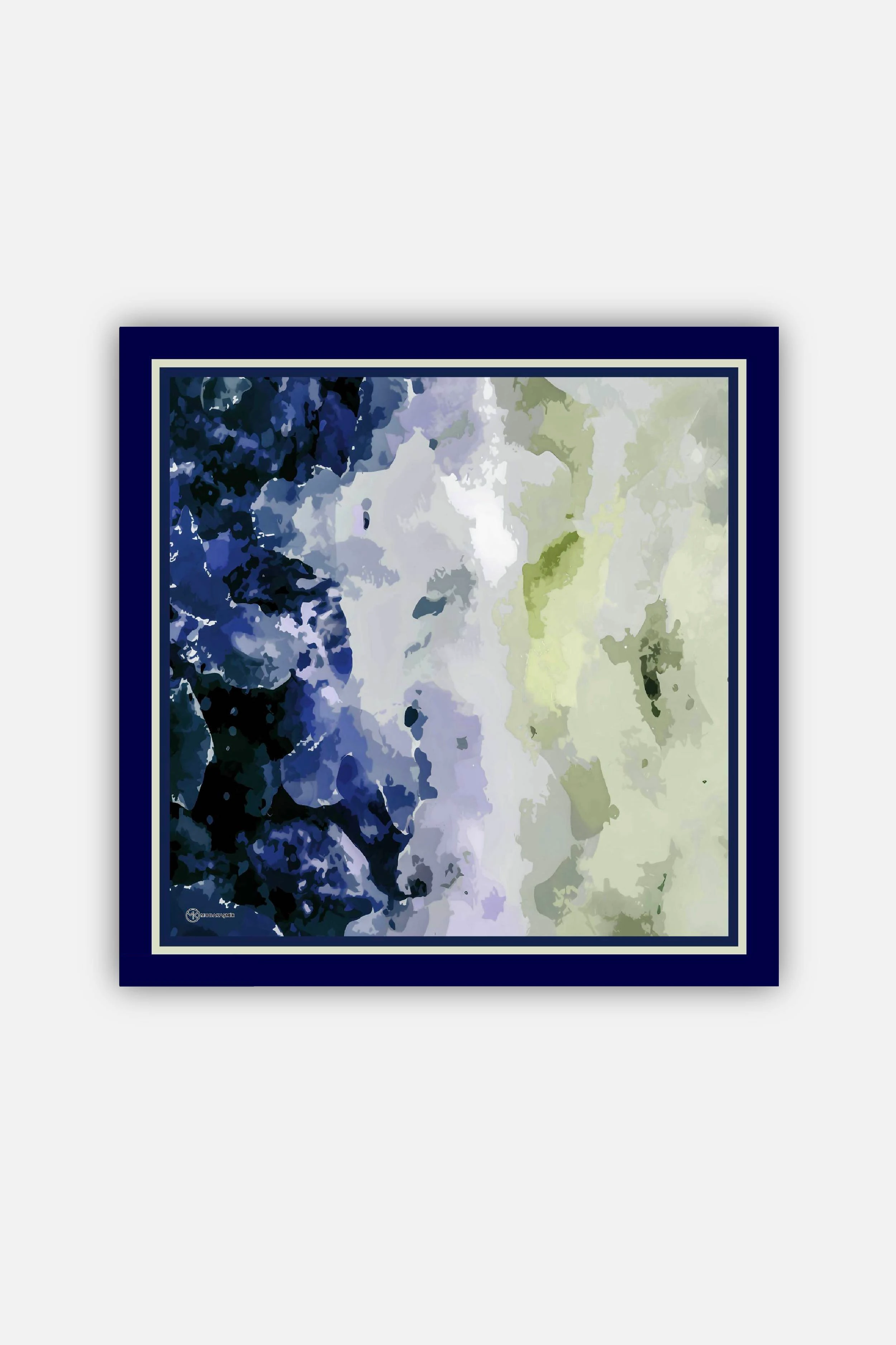 Myren Desen Lina Eşarp - Lacivert-Sarı