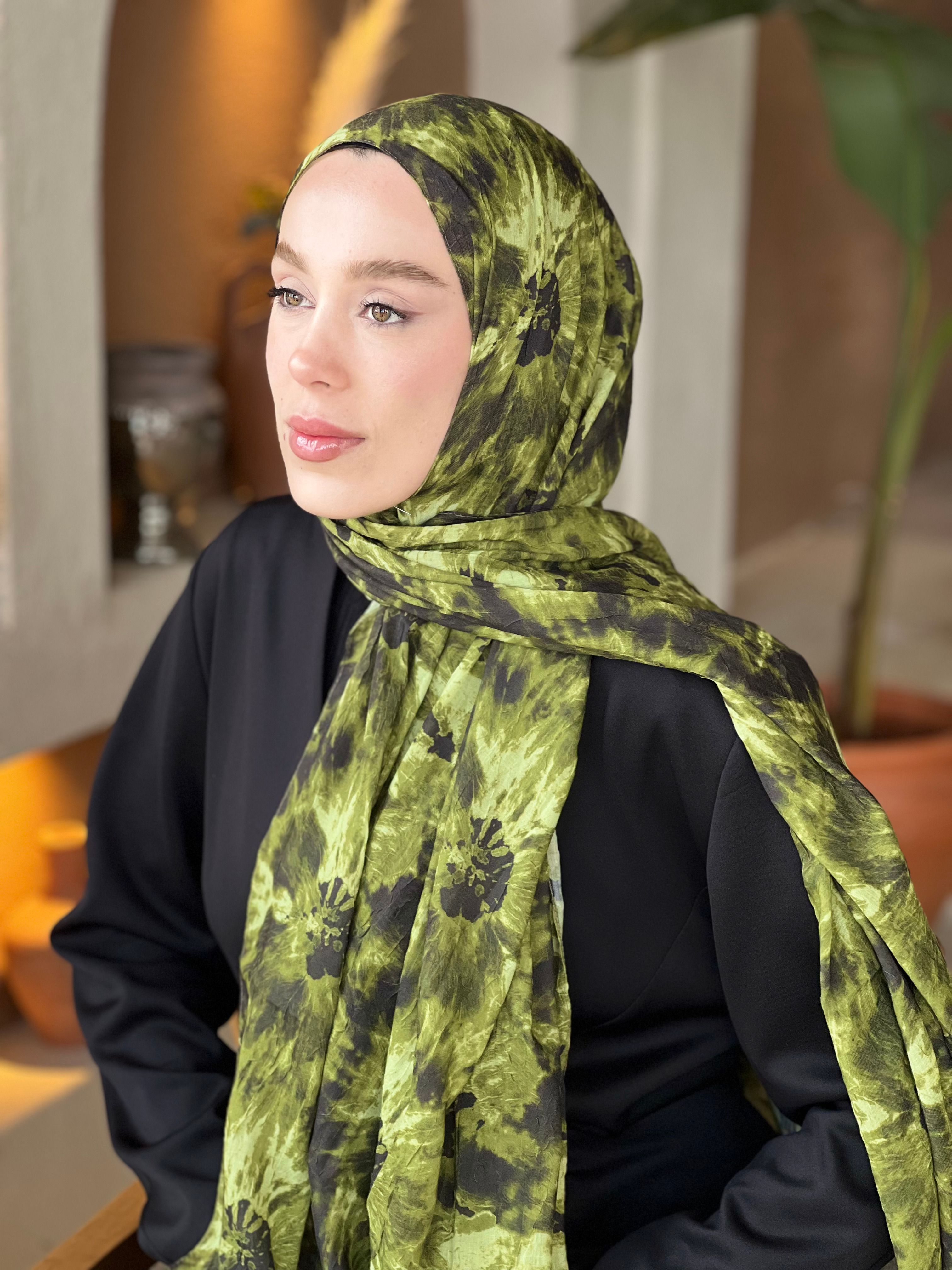 Döngü Desen Bambu Şal