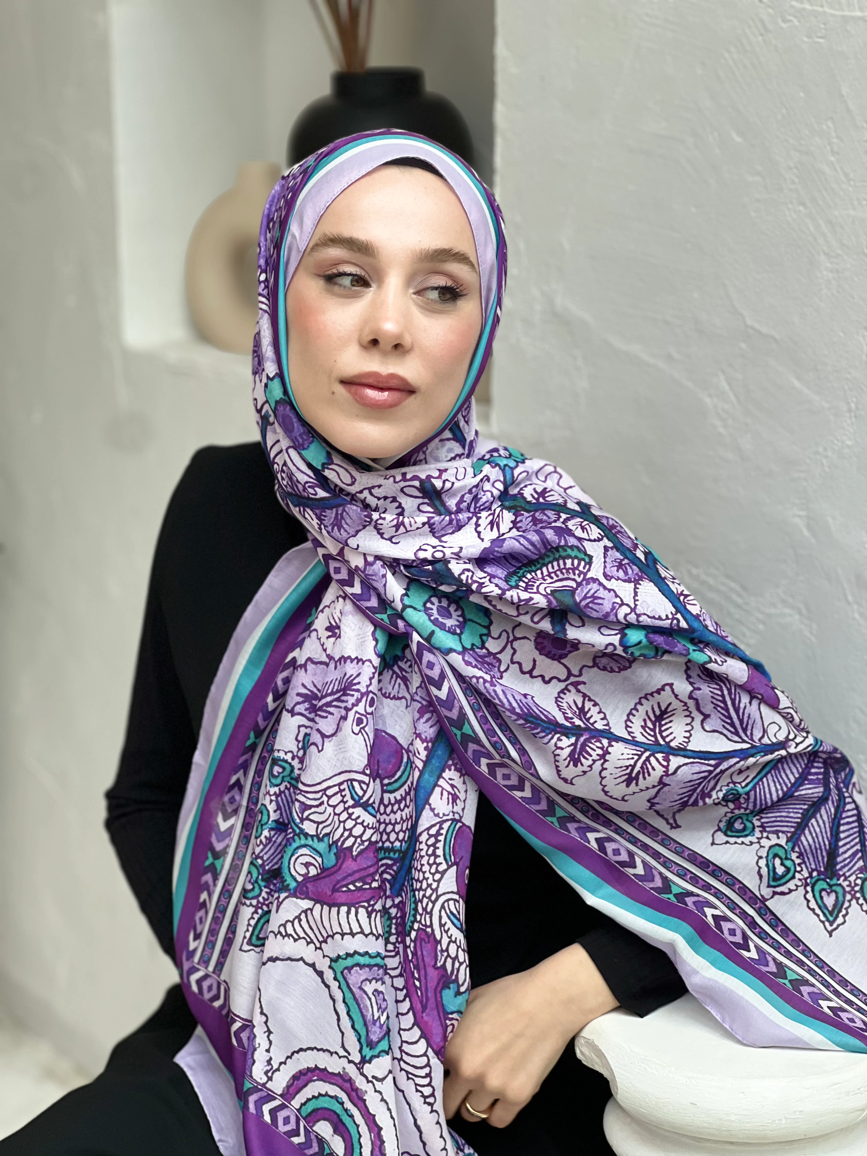 Morris Desen Pamuk Şal