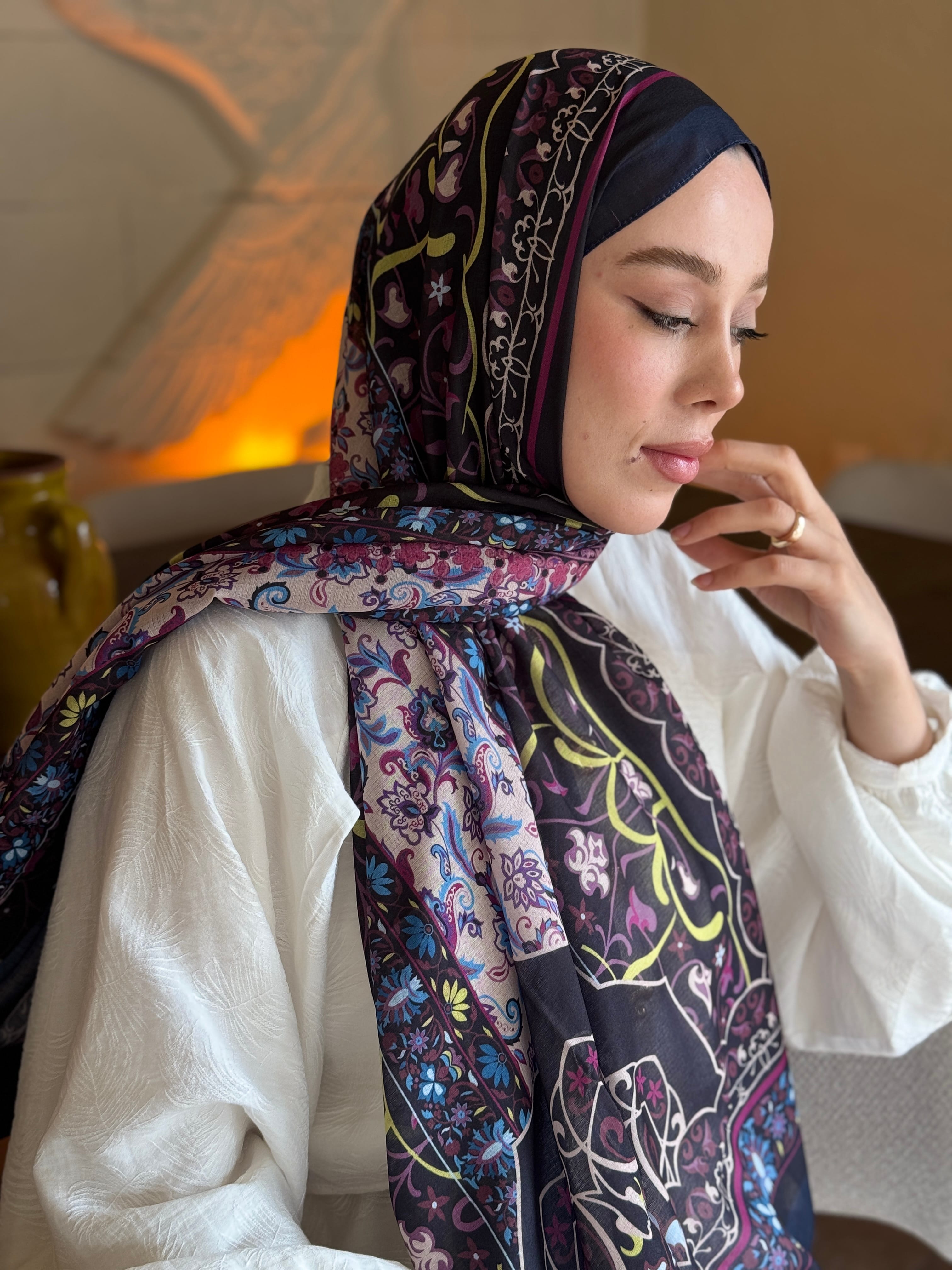 Pıtrak Desen Lina Şal
