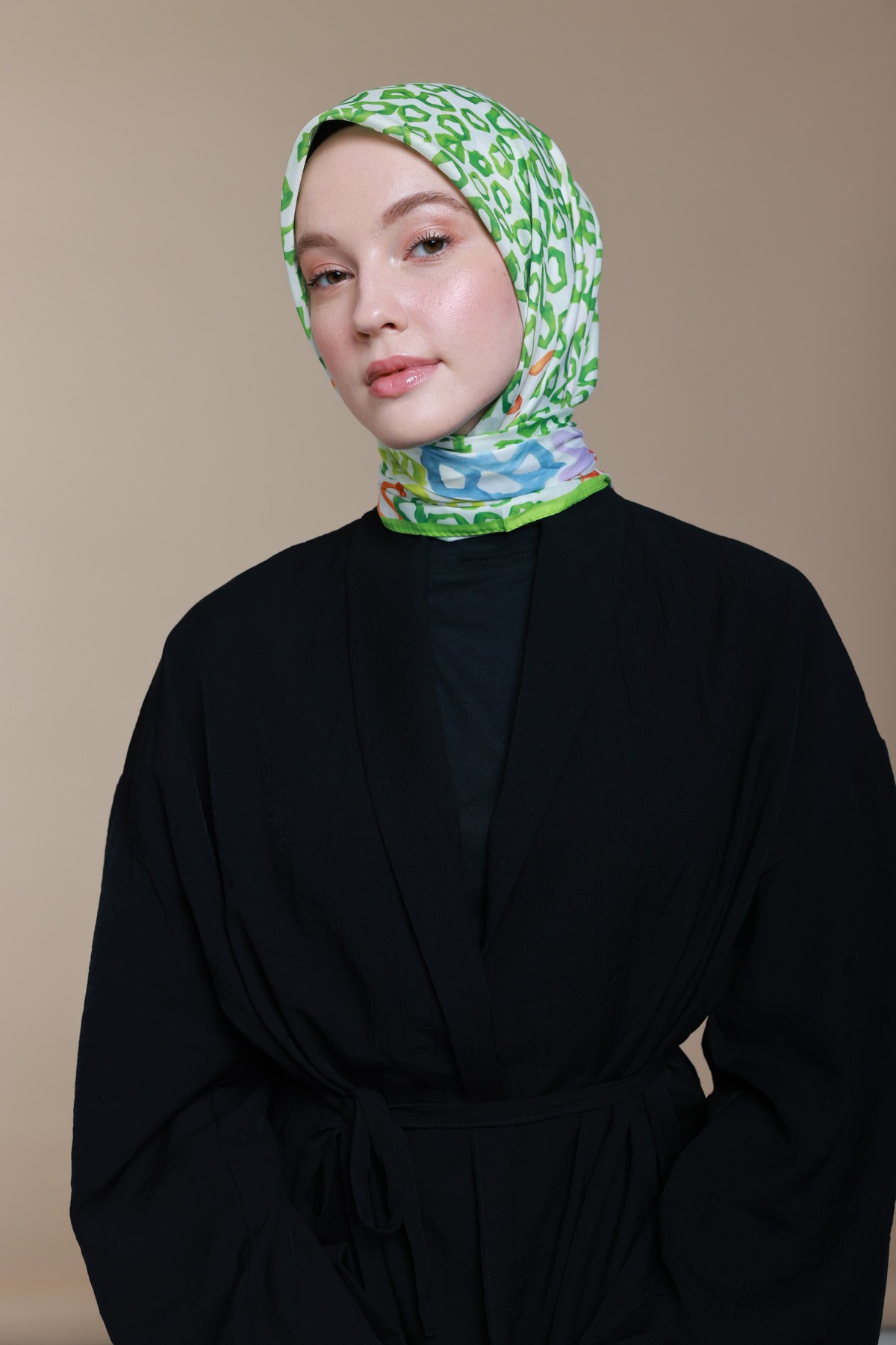 Forest Cotton Scarf - Green