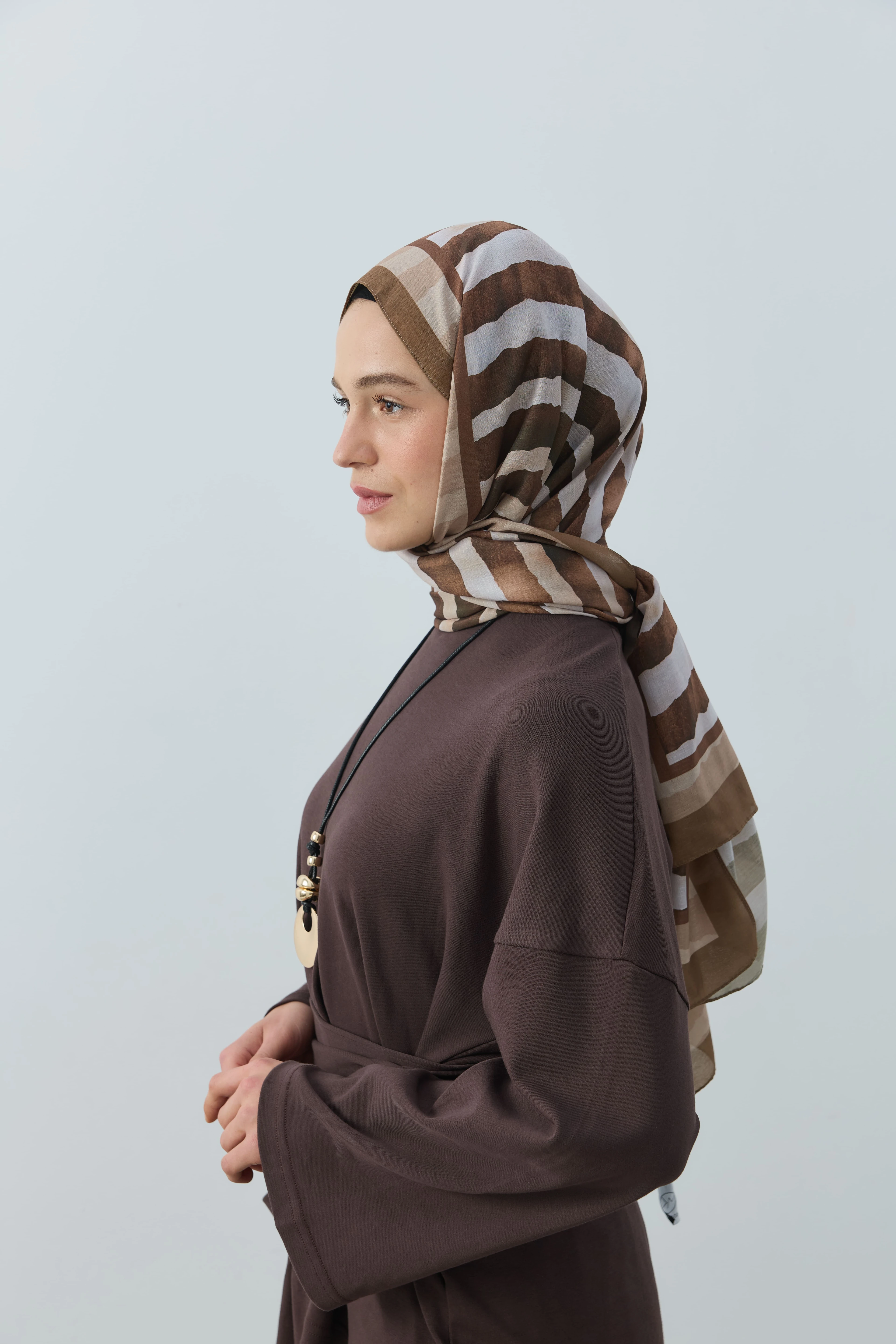 Curvella Desen Lina Şal