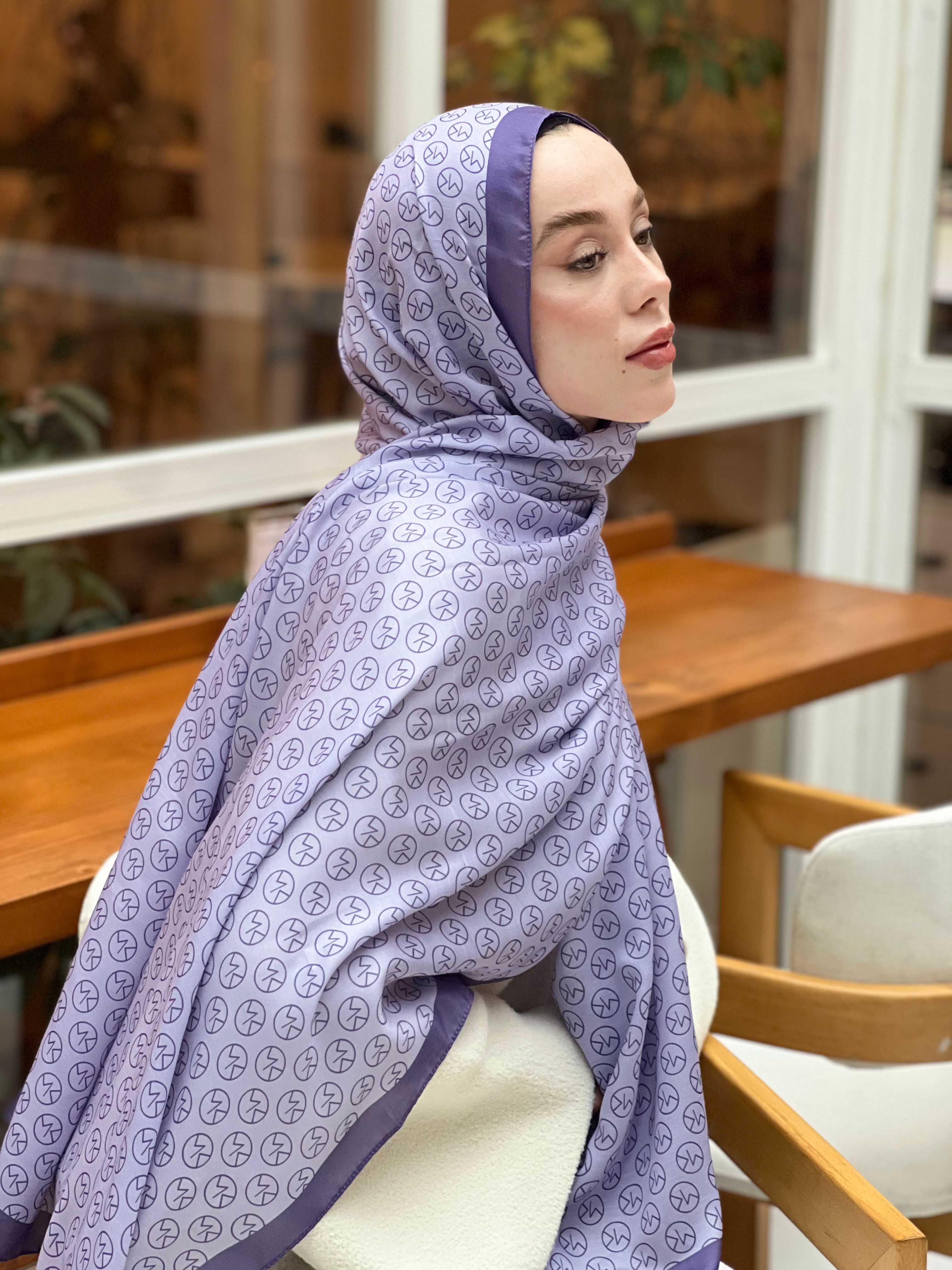 Mk Pattern Cotton Shawl
