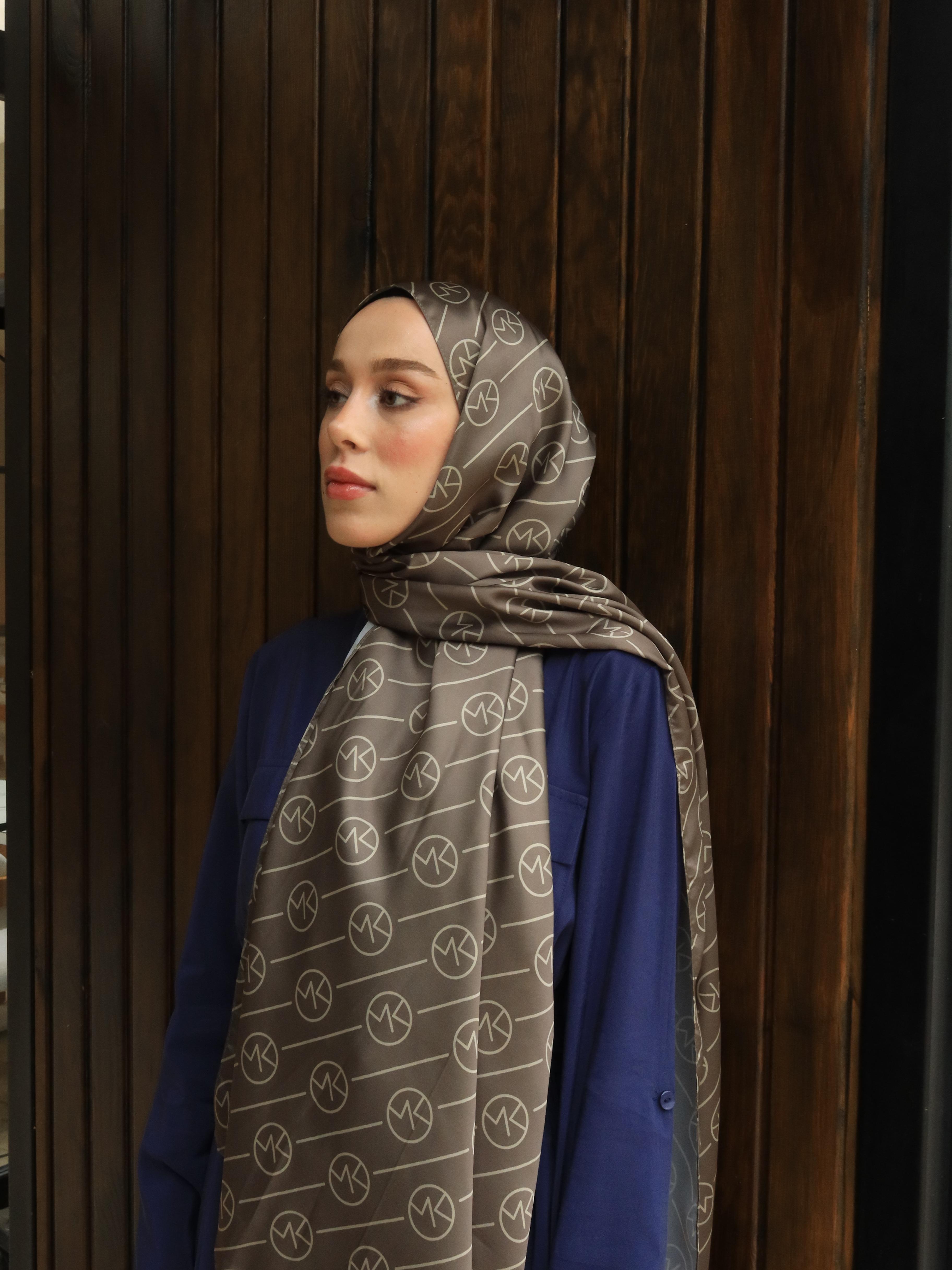 Silky Shawl Stripe Mk Pattern - Haki