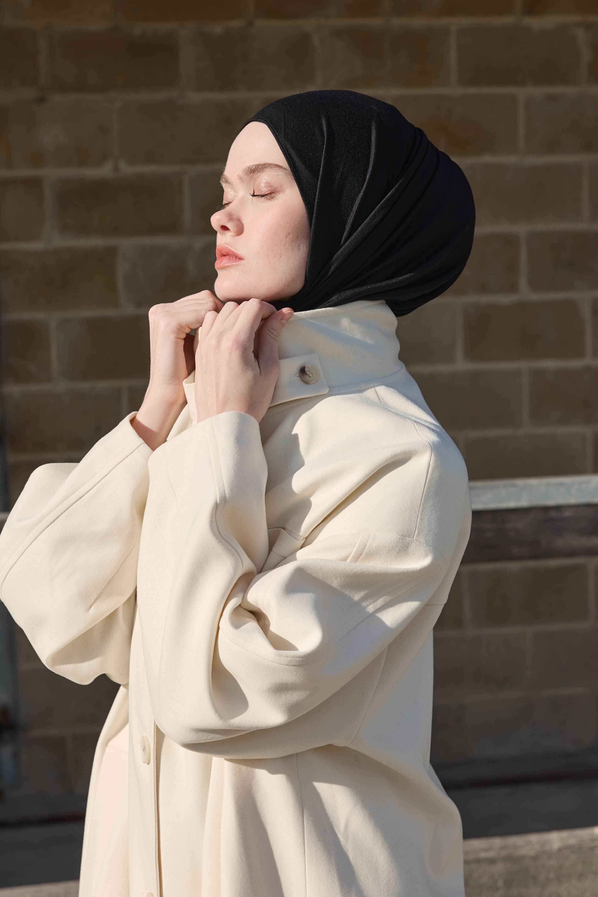 Bambu Penye Şal - Siyah