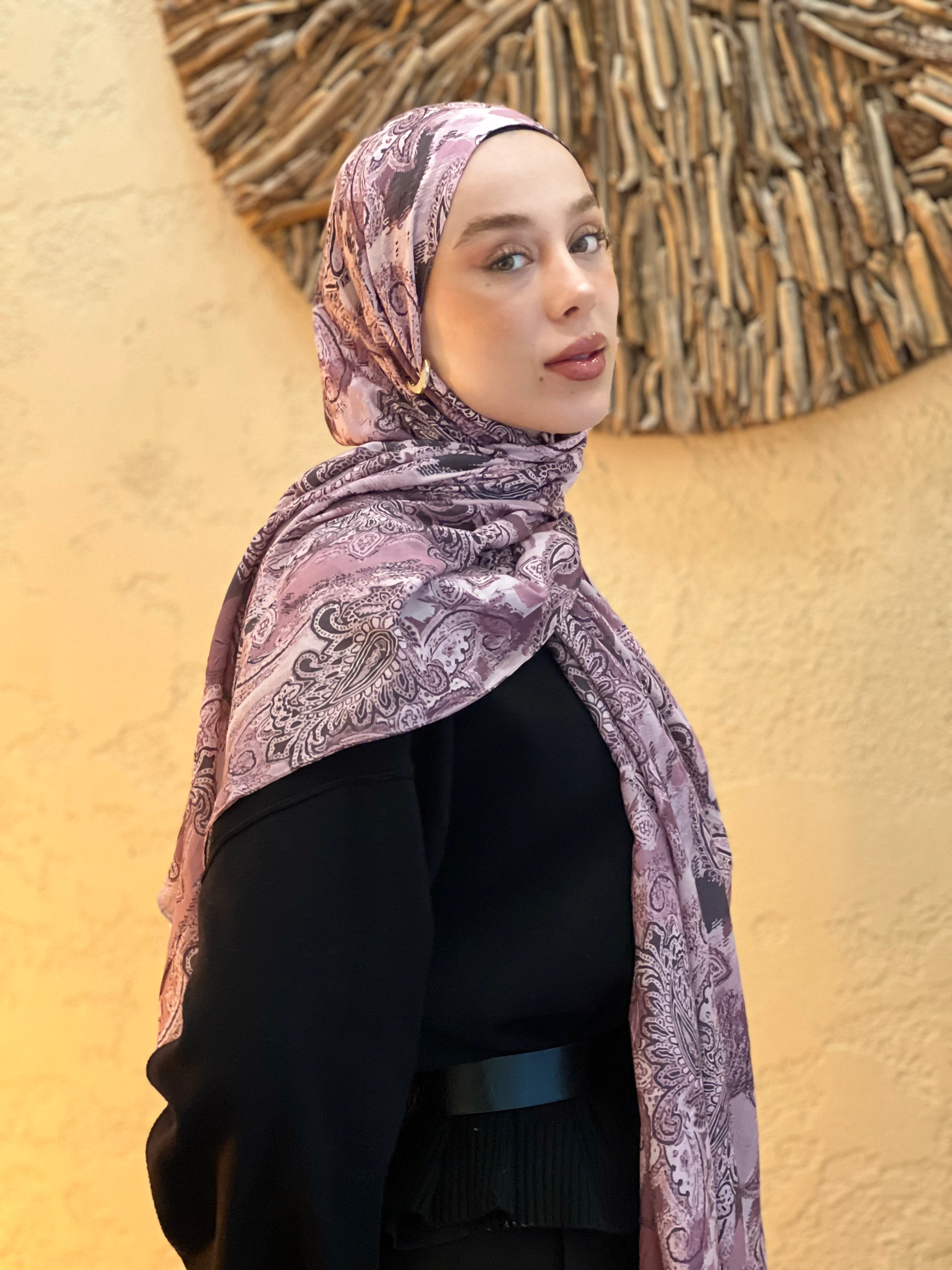 Abstract Ethnic Pattern Bamboo Shawl
