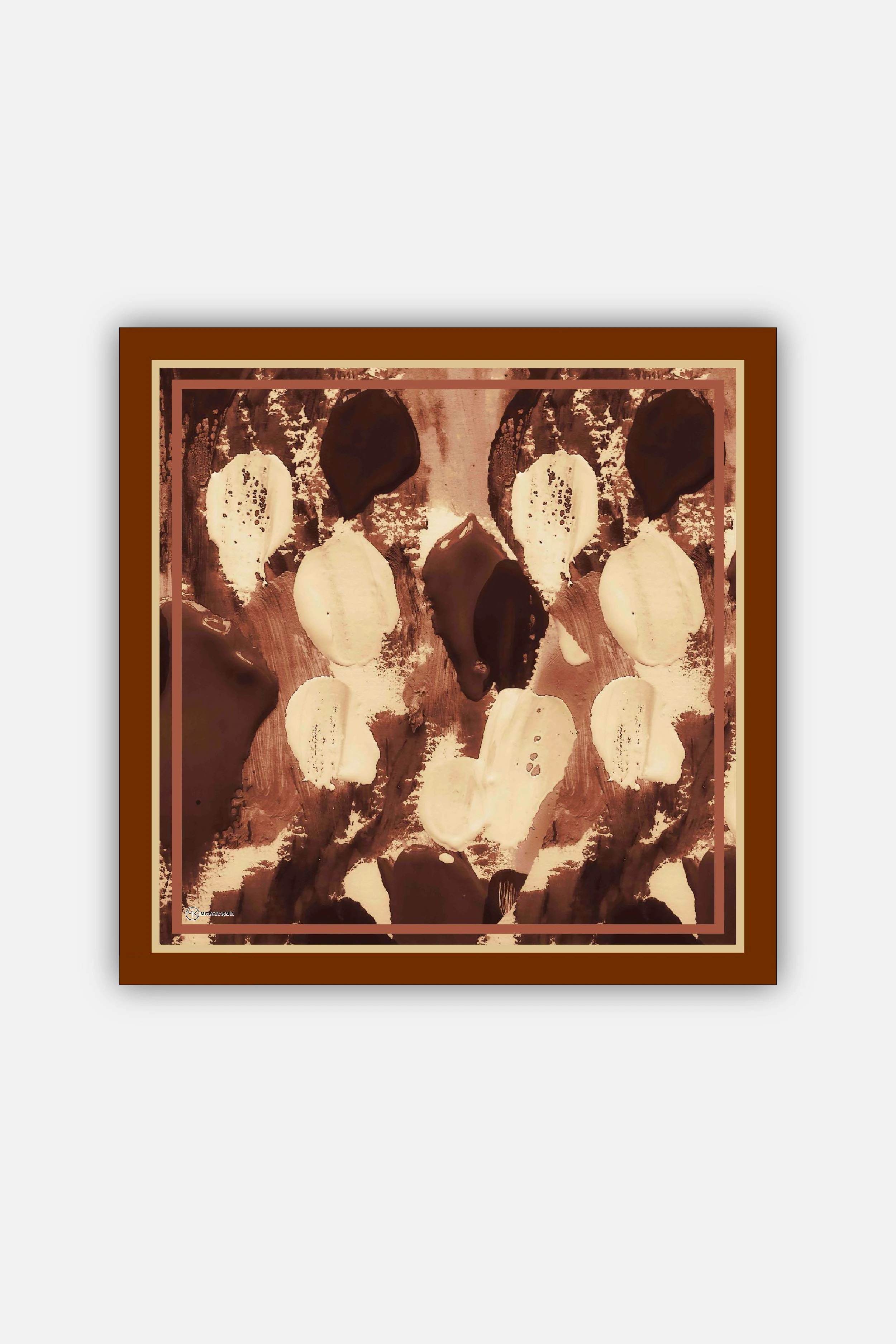 Lymera Desen Lina Eşarp - Kahverengi