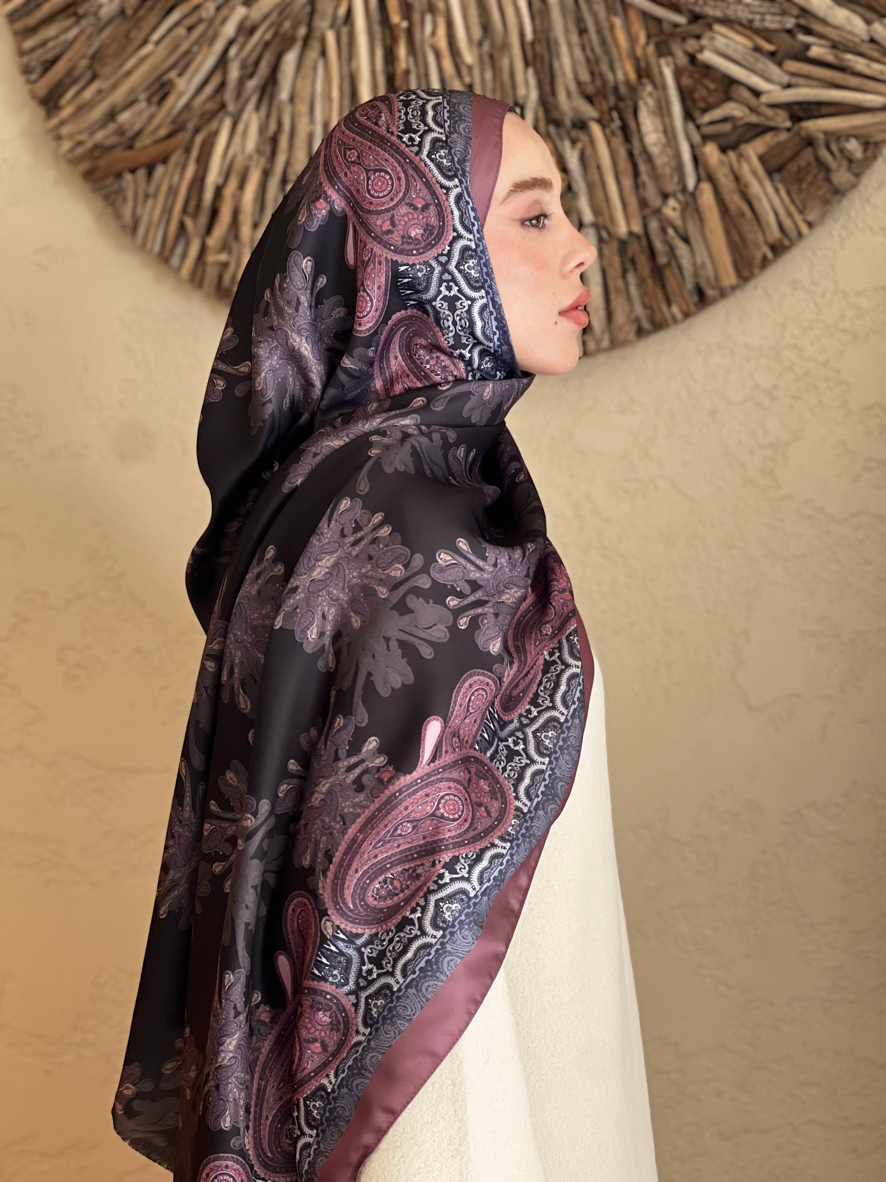 Silky Shawl Rumi Spring Pattern