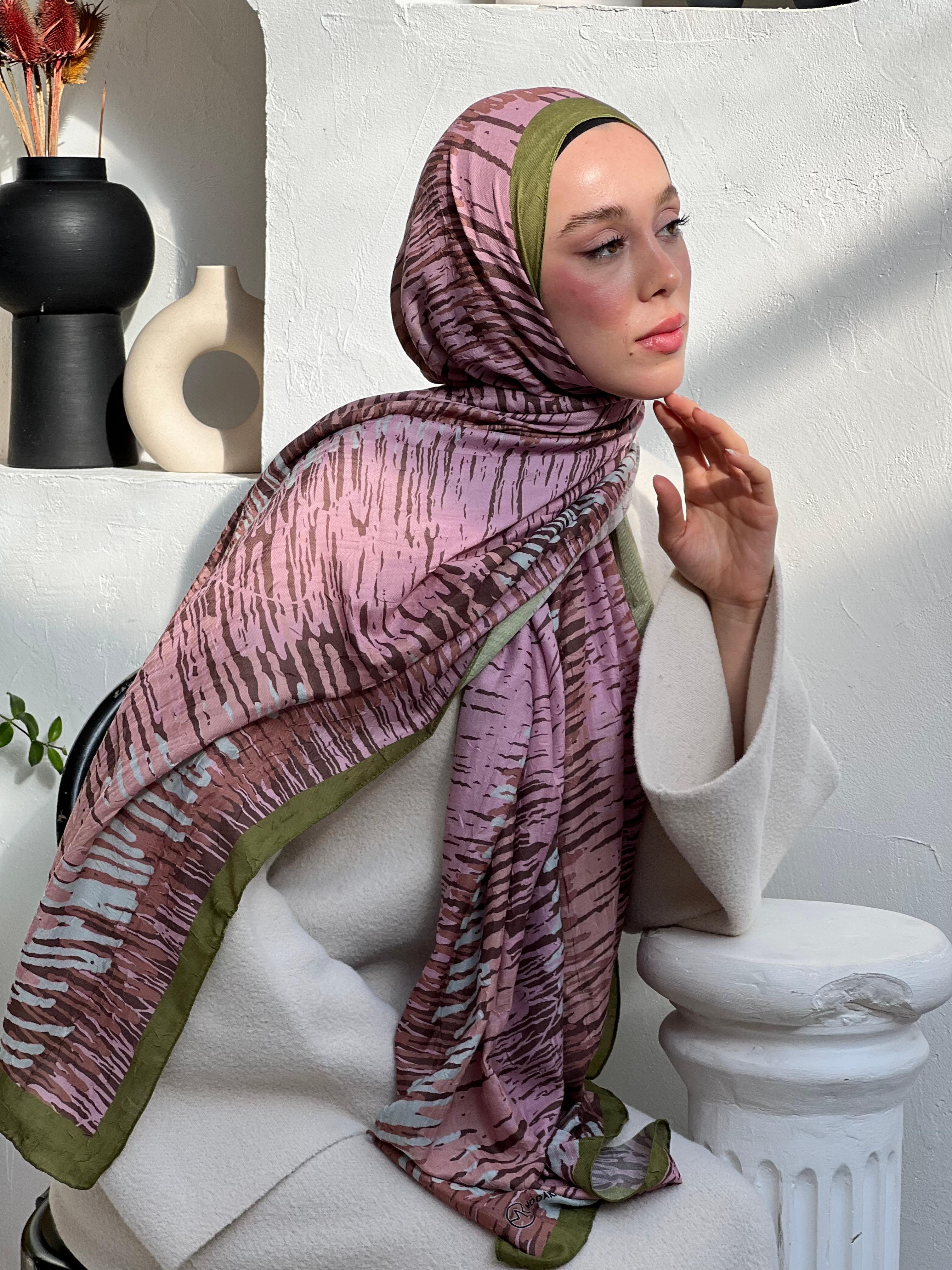 Linye Pattern Bamboo Shawl - Bronze