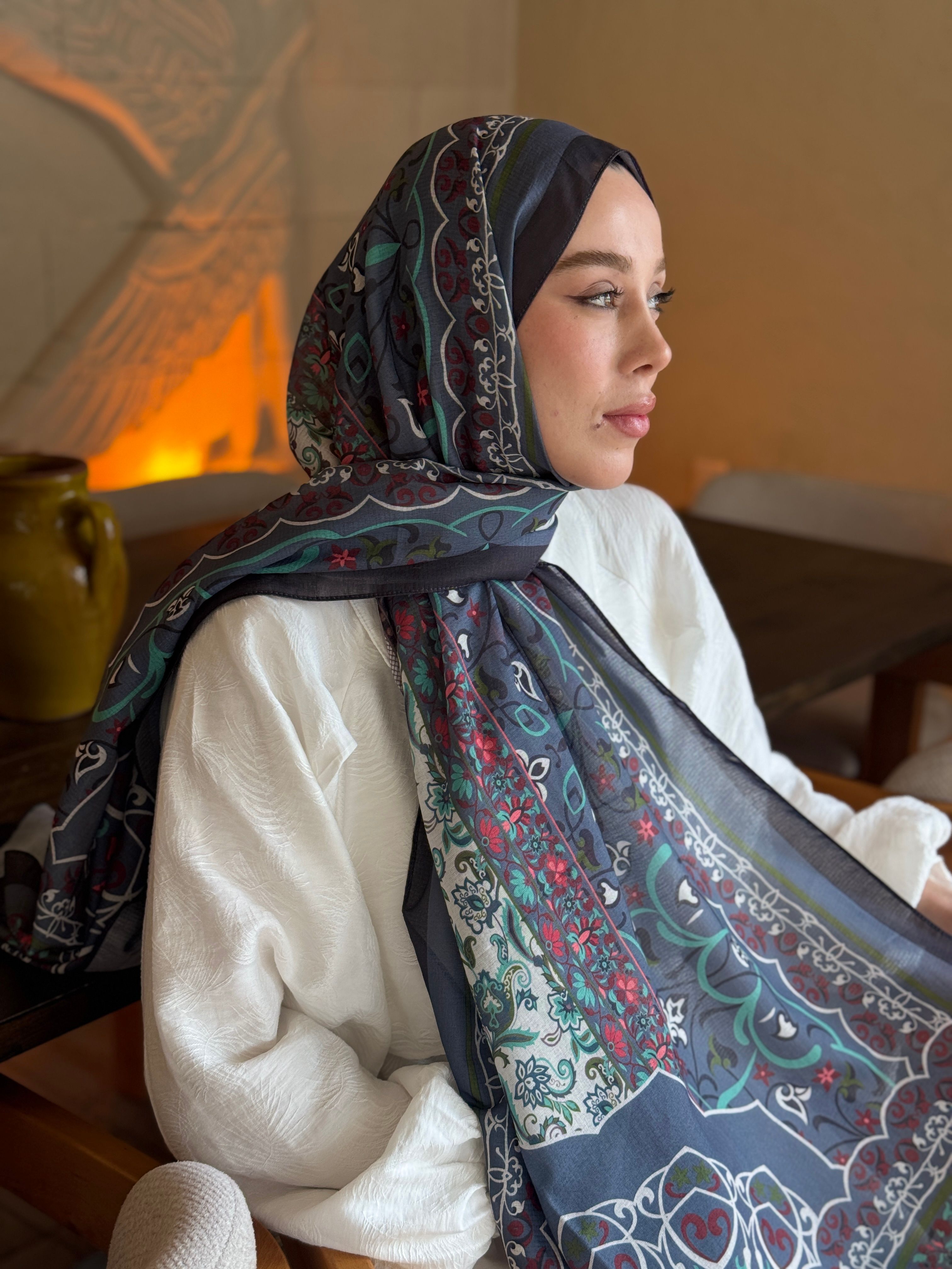 Pıtrak Desen Lina Şal