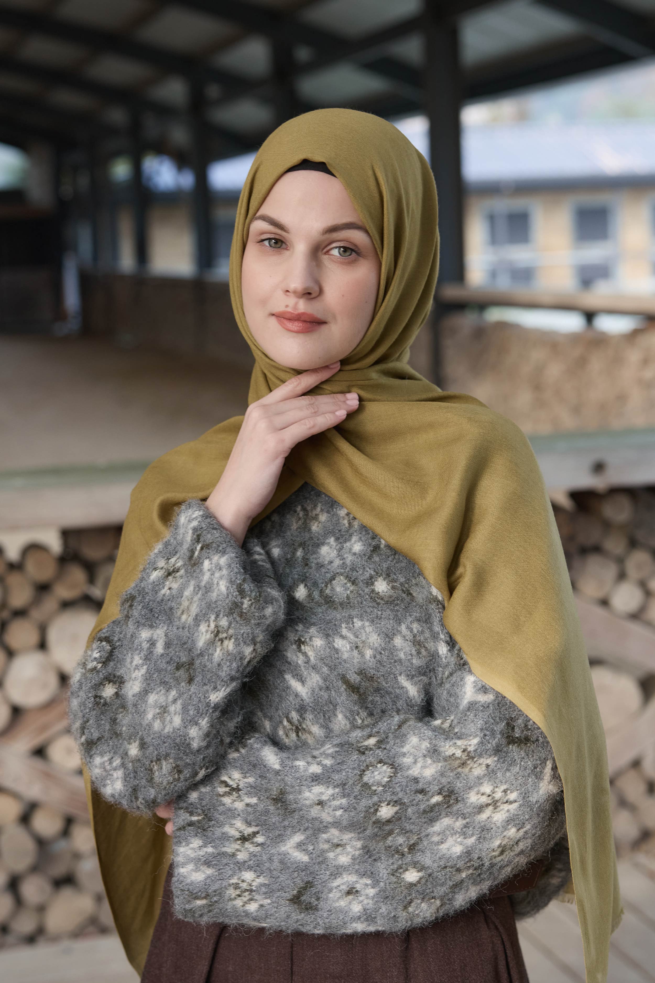 Liora Viskon Şal - Bronz