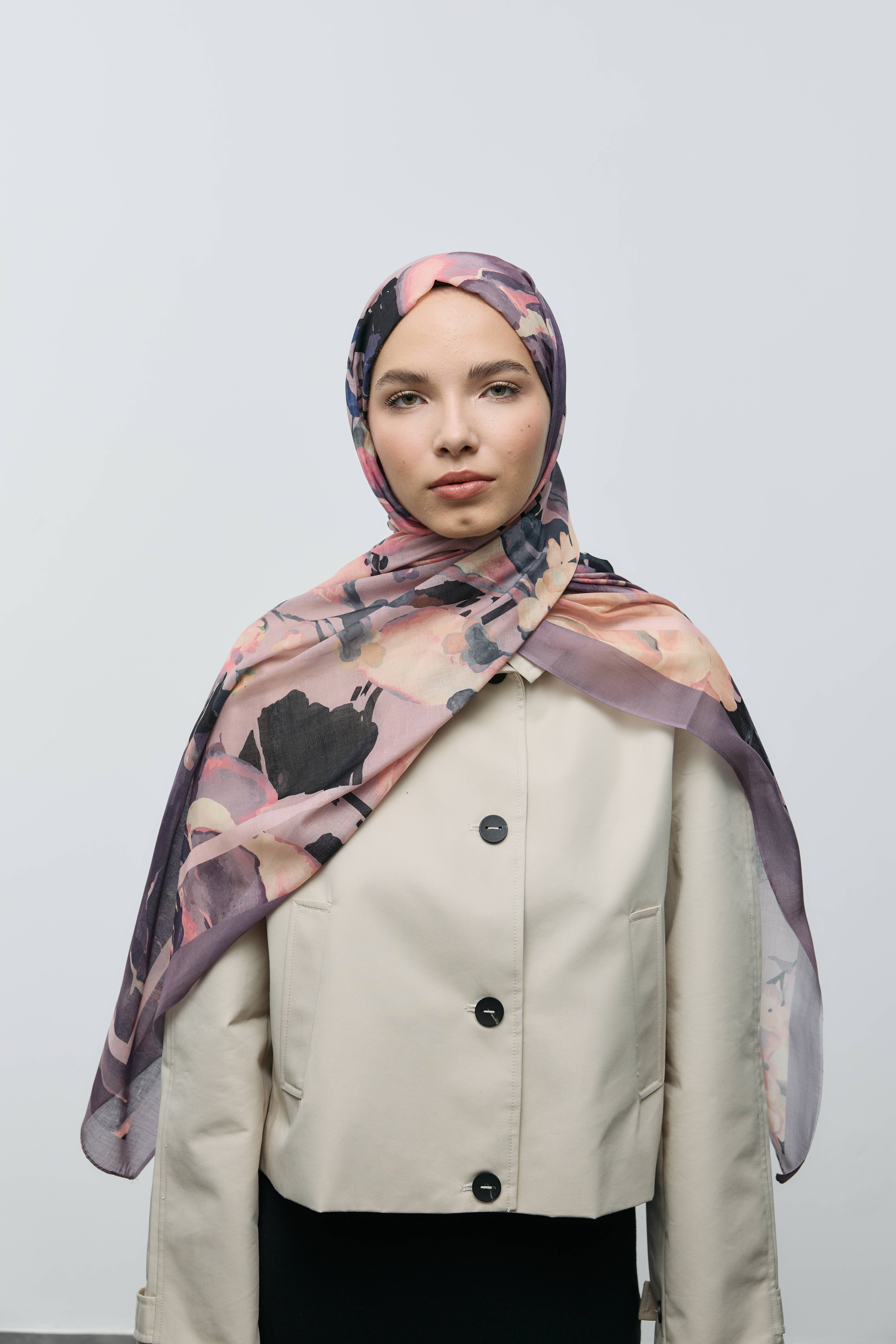 Flores Desen Aya Şal