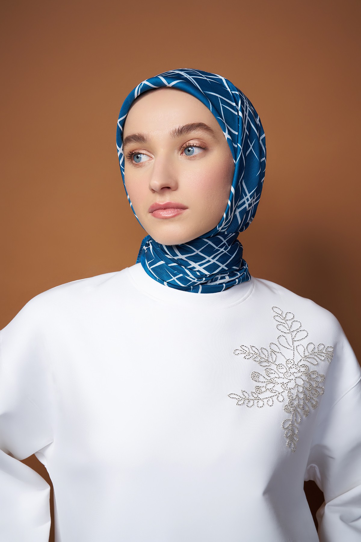 Sparkle Cotton Scarf - Petrol