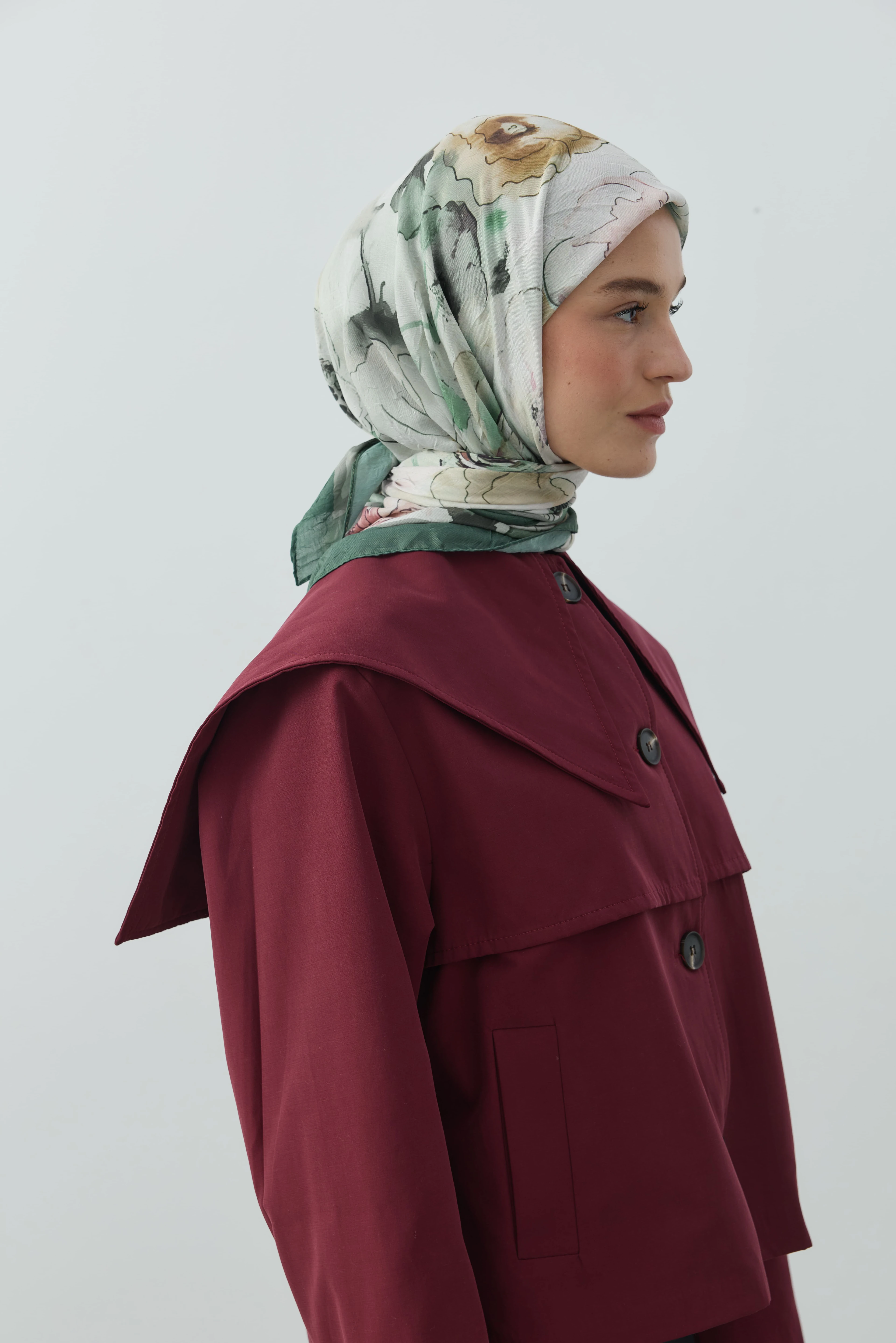 Evelyne Desen Bambu Eşarp - Zümrüt