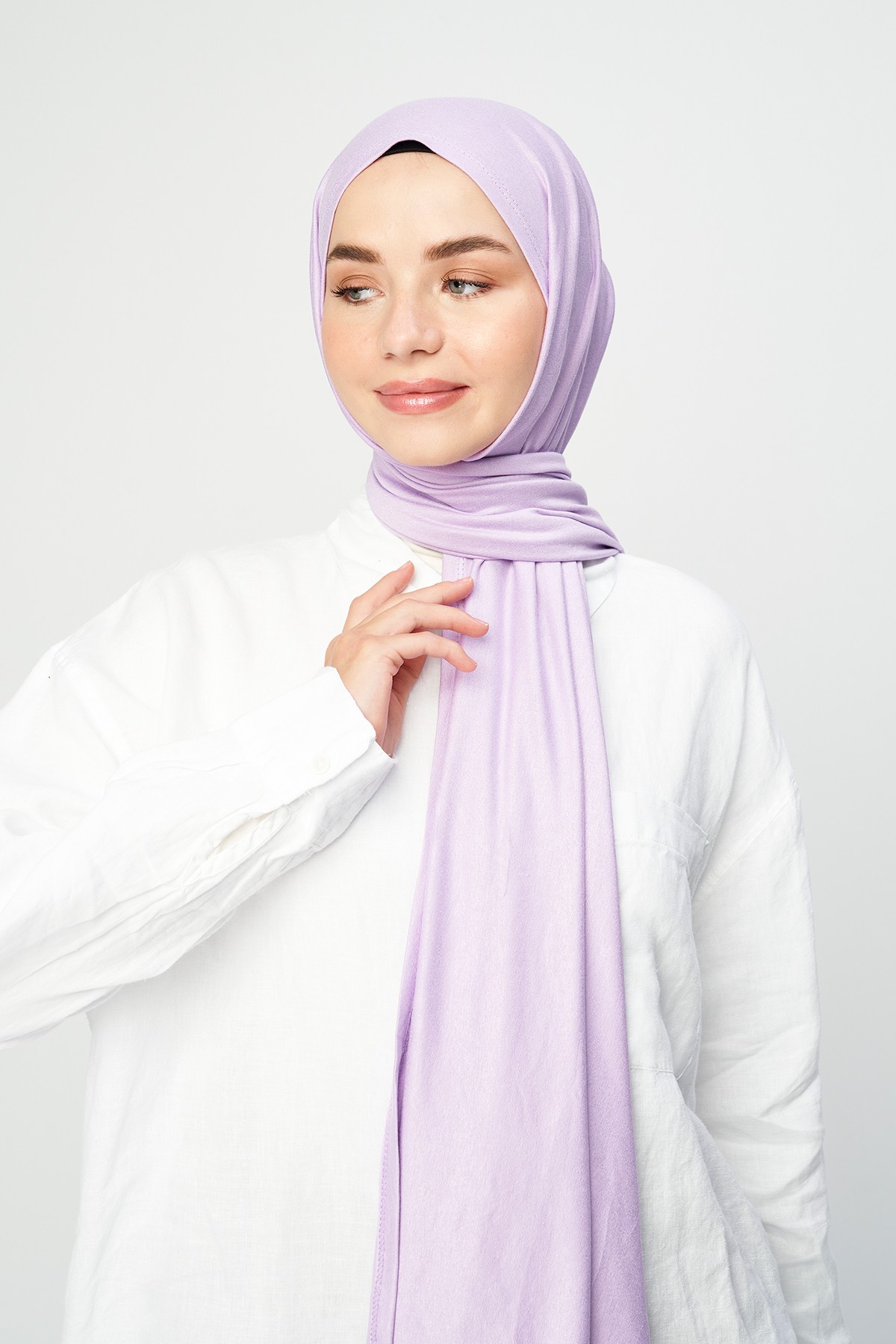 Jersey Shawl - lilac