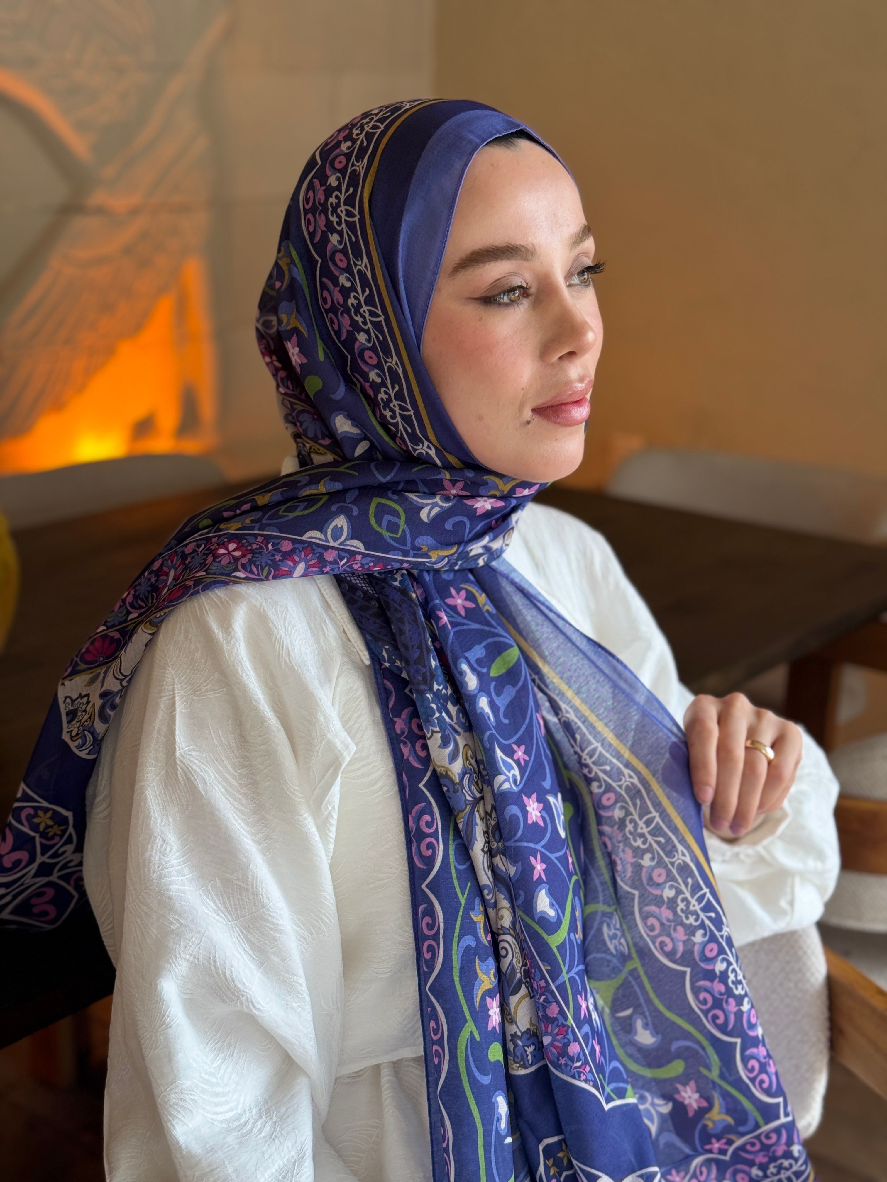 Pıtrak Desen Lina Şal