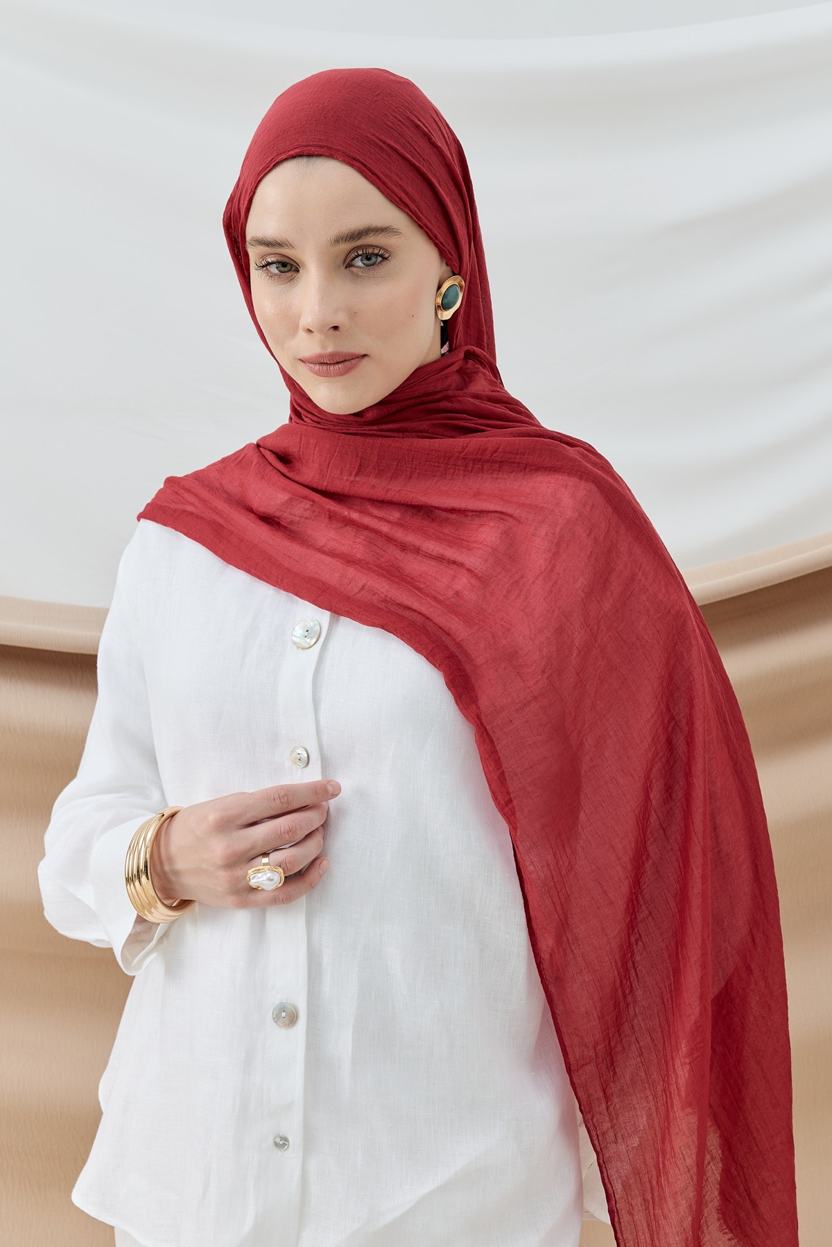 Aya Serisi Şal - Bordo