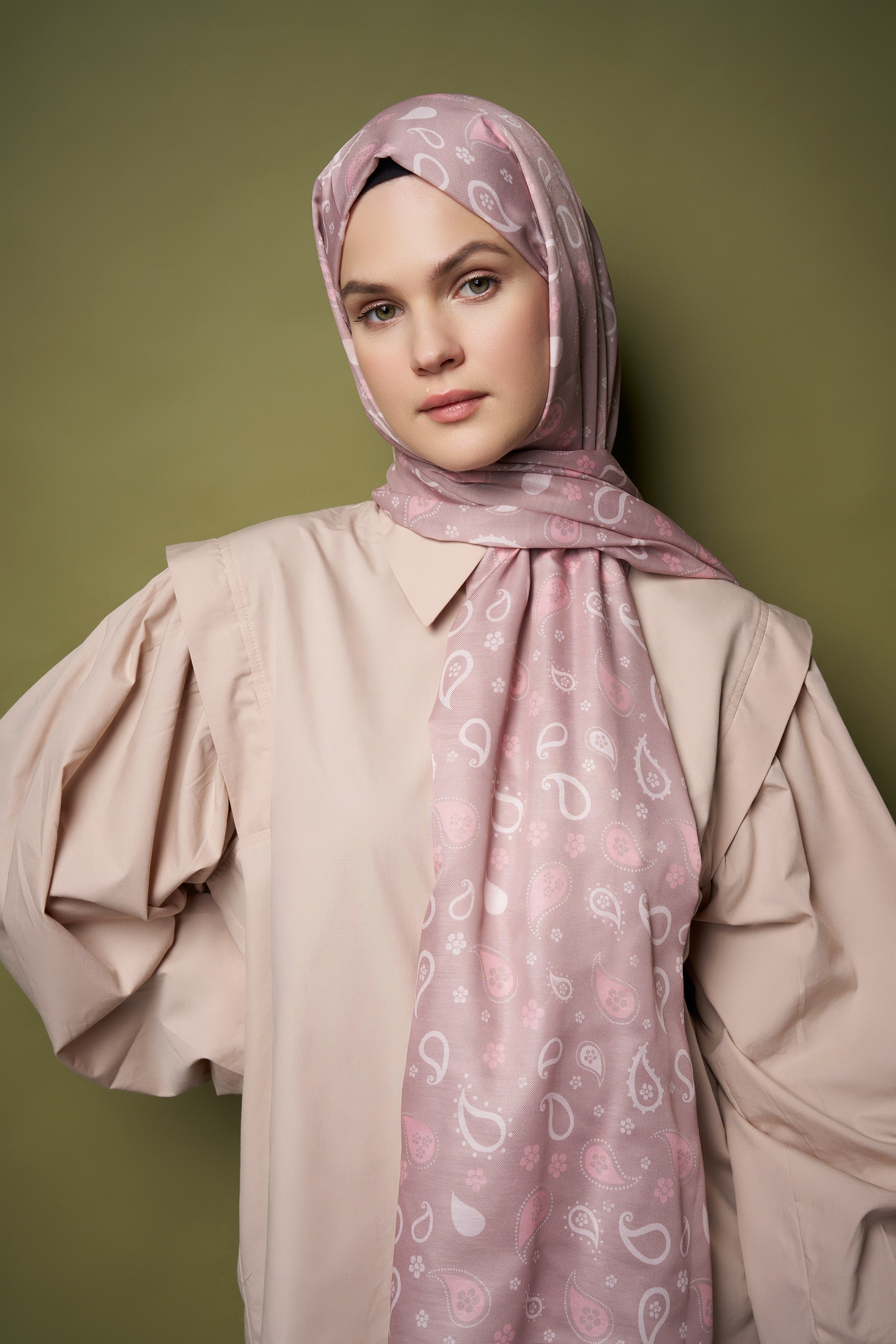 Almond Cotton Shawl - Vizon