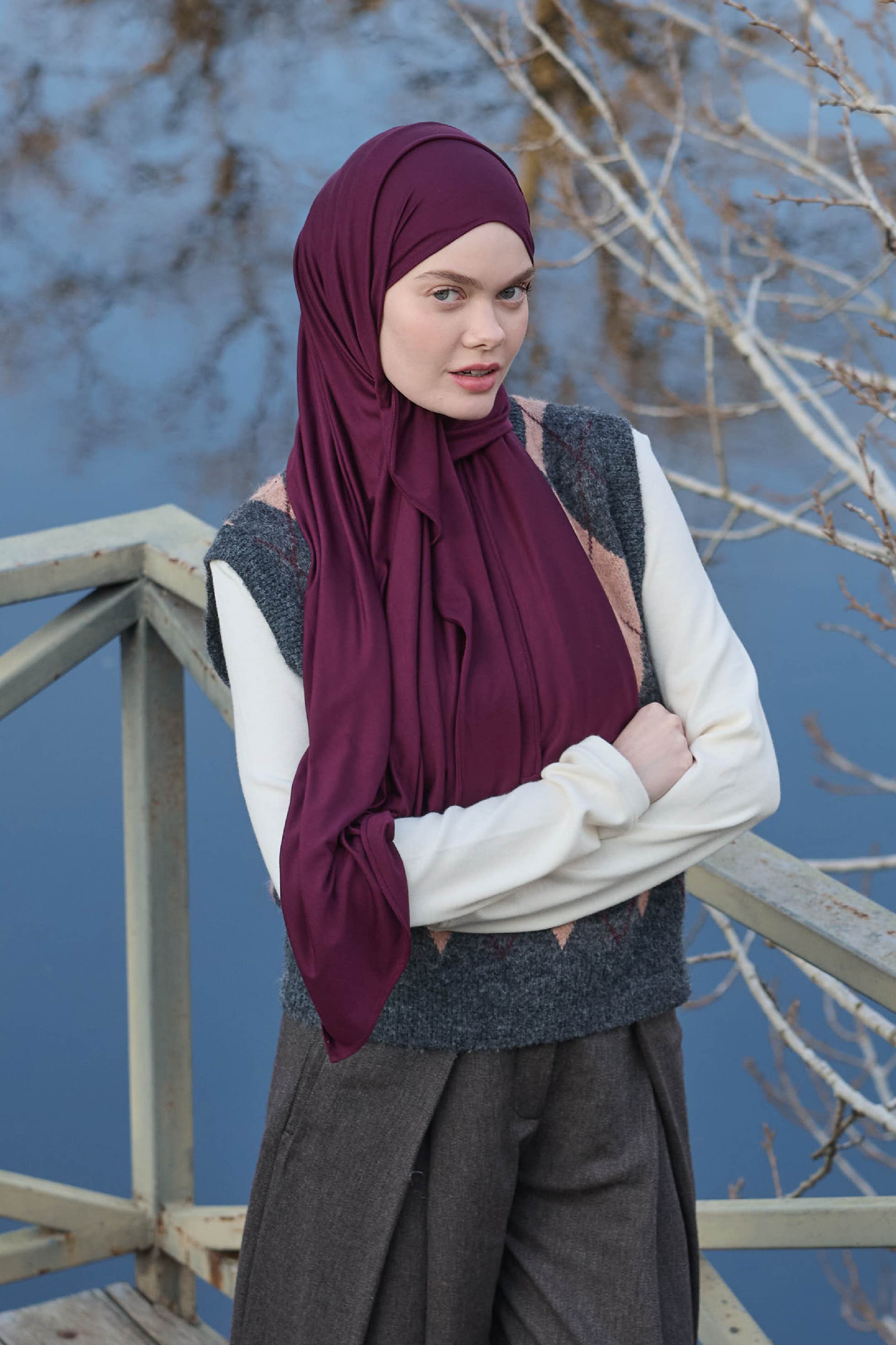 Bambu Penye Şal - Carmen