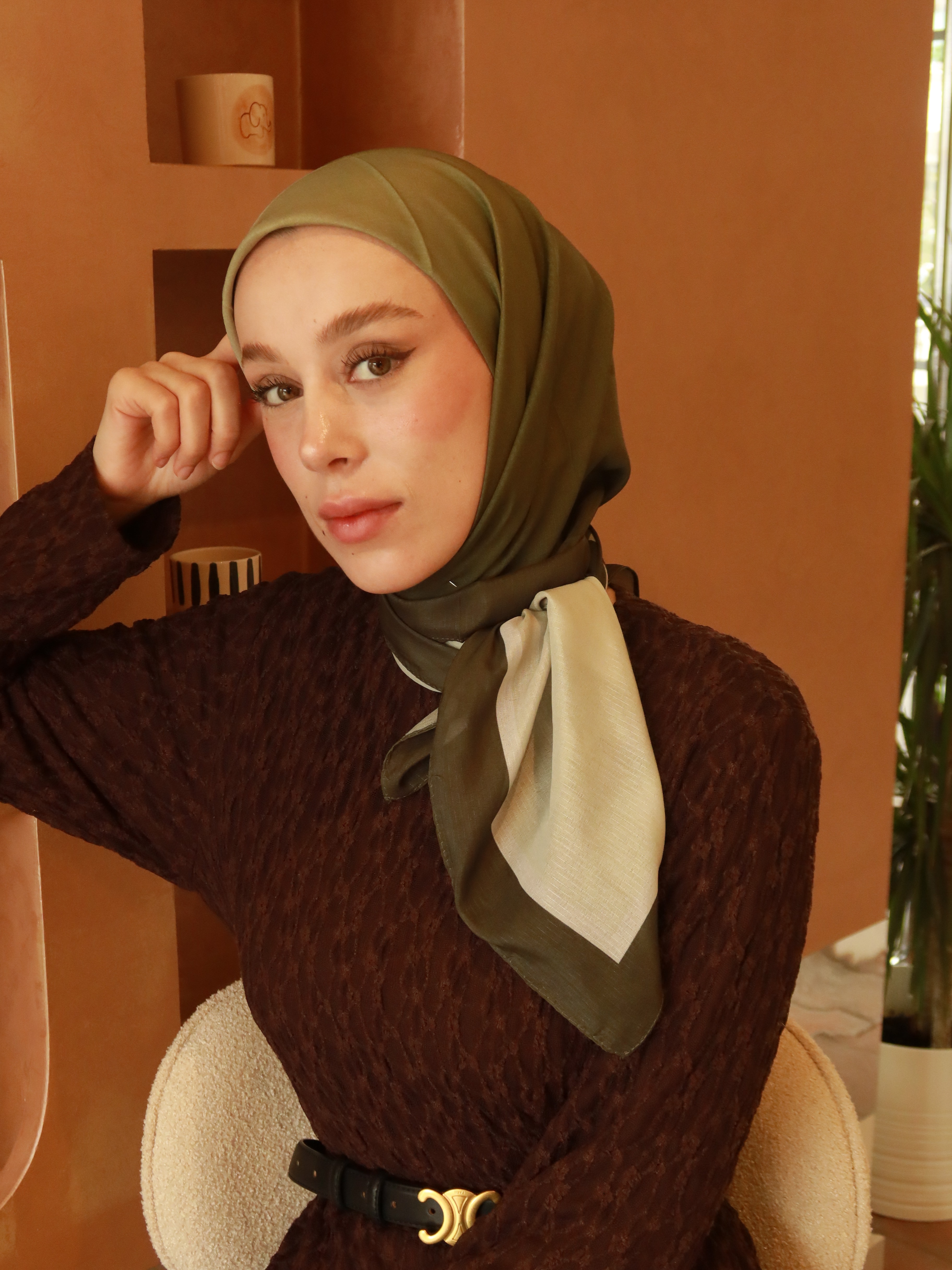 Thalya Desen Lina Eşarp - Kamuflaj