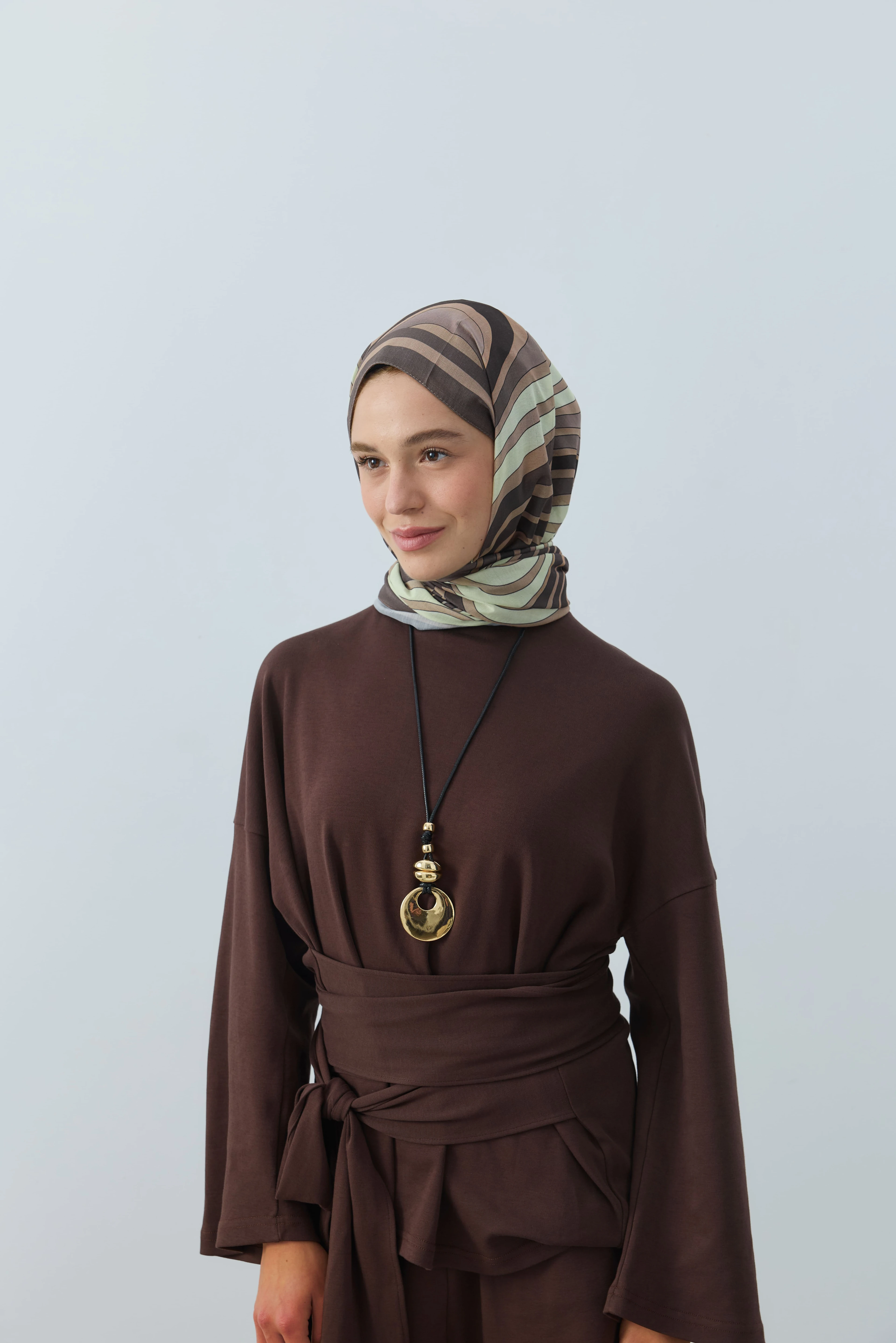 Wavea Desen Lina Şal - Toprak