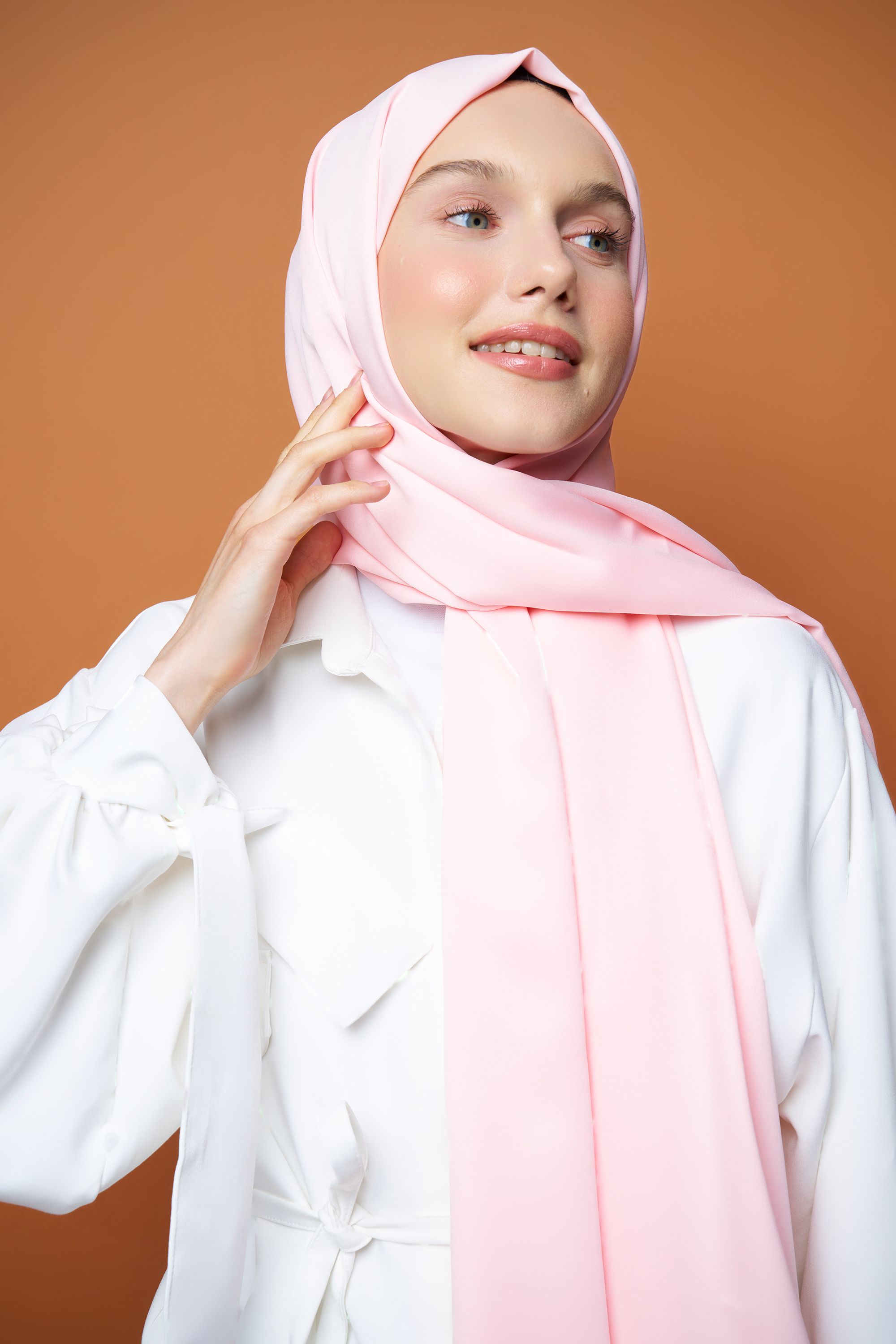 Dual Silk Series Shawl - Pembe