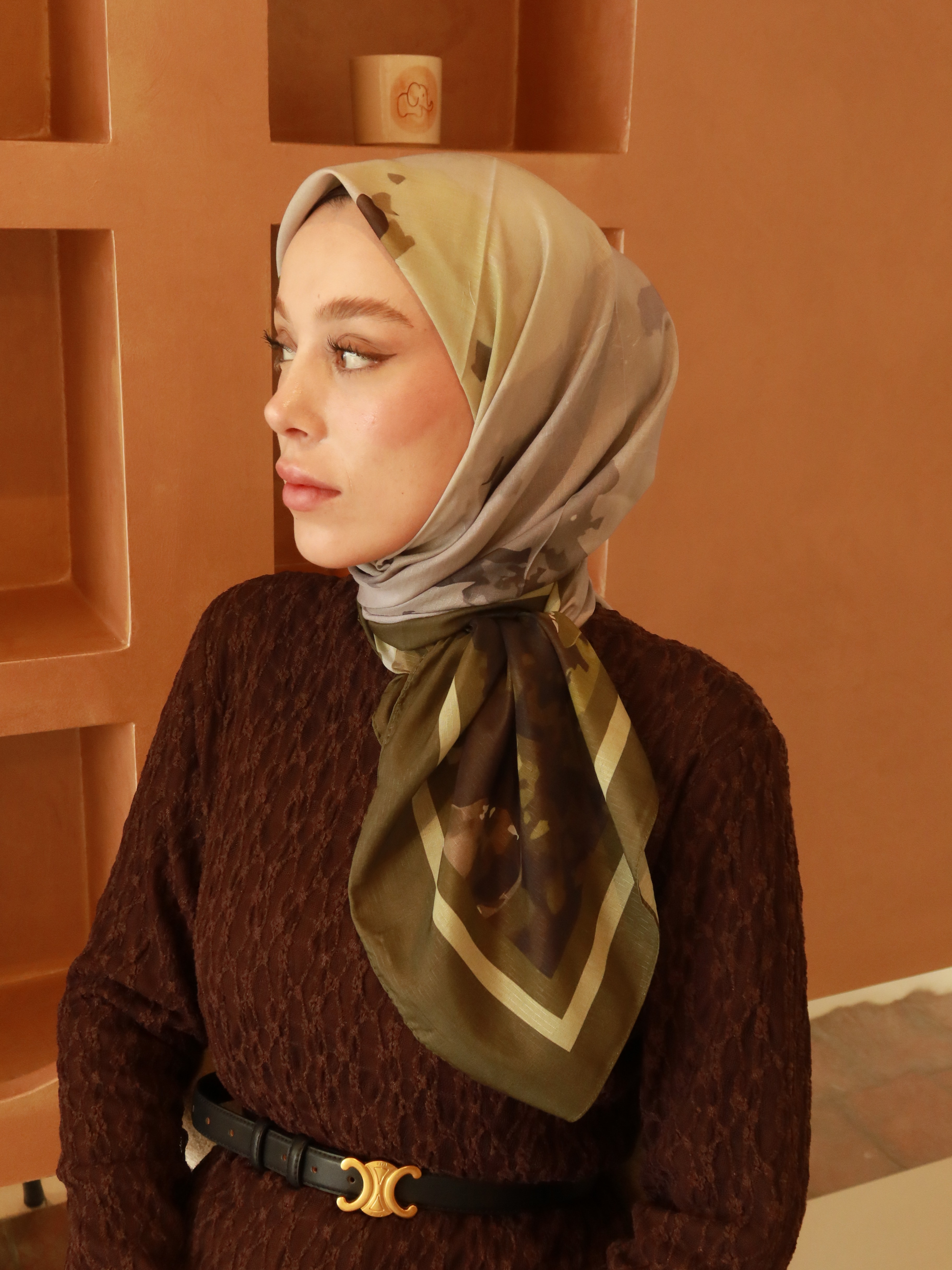 Myren Desen Lina Eşarp - Haki