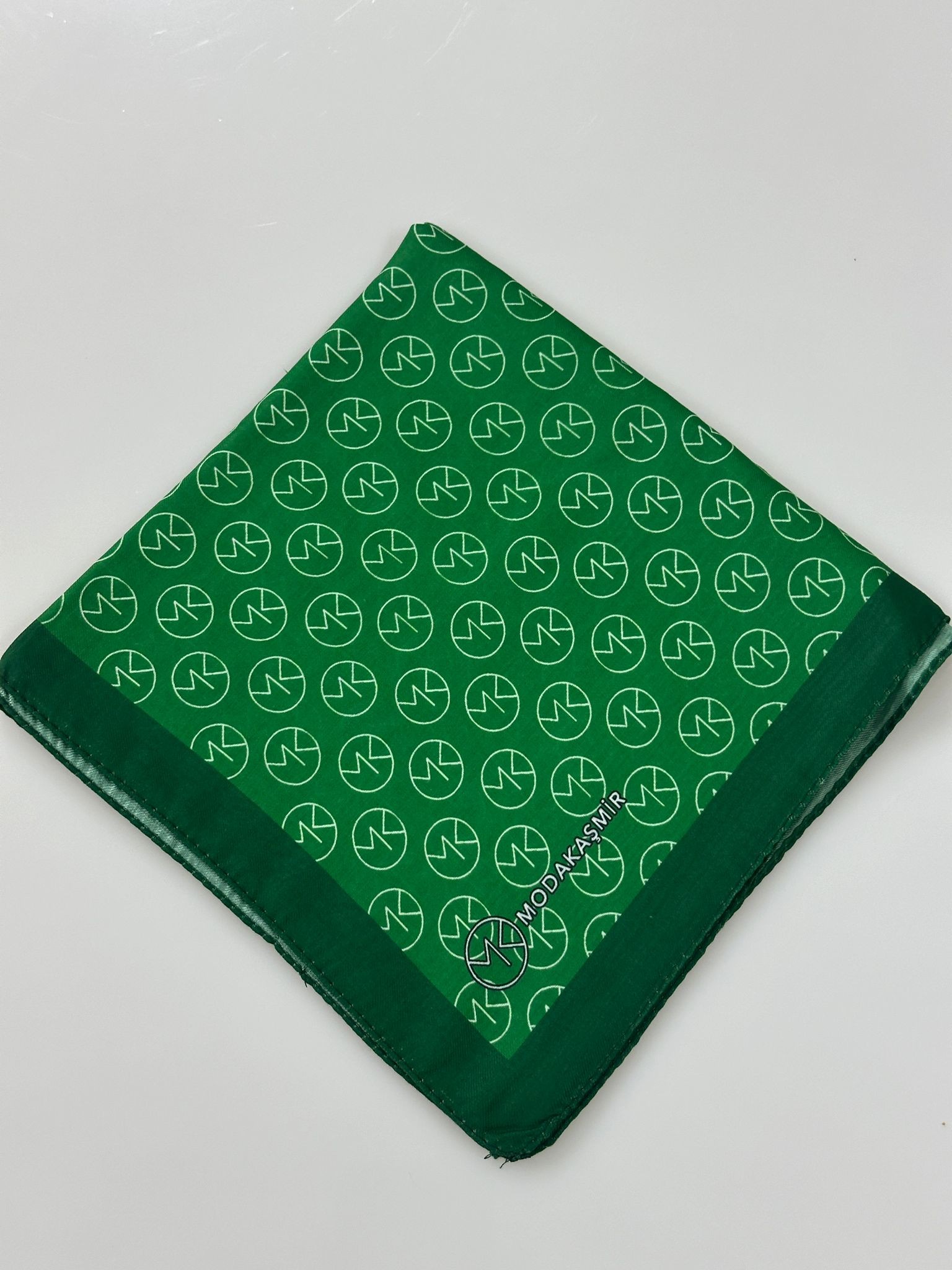 MONOGRAM MK DESEN EŞARP - Benetton Yeşili