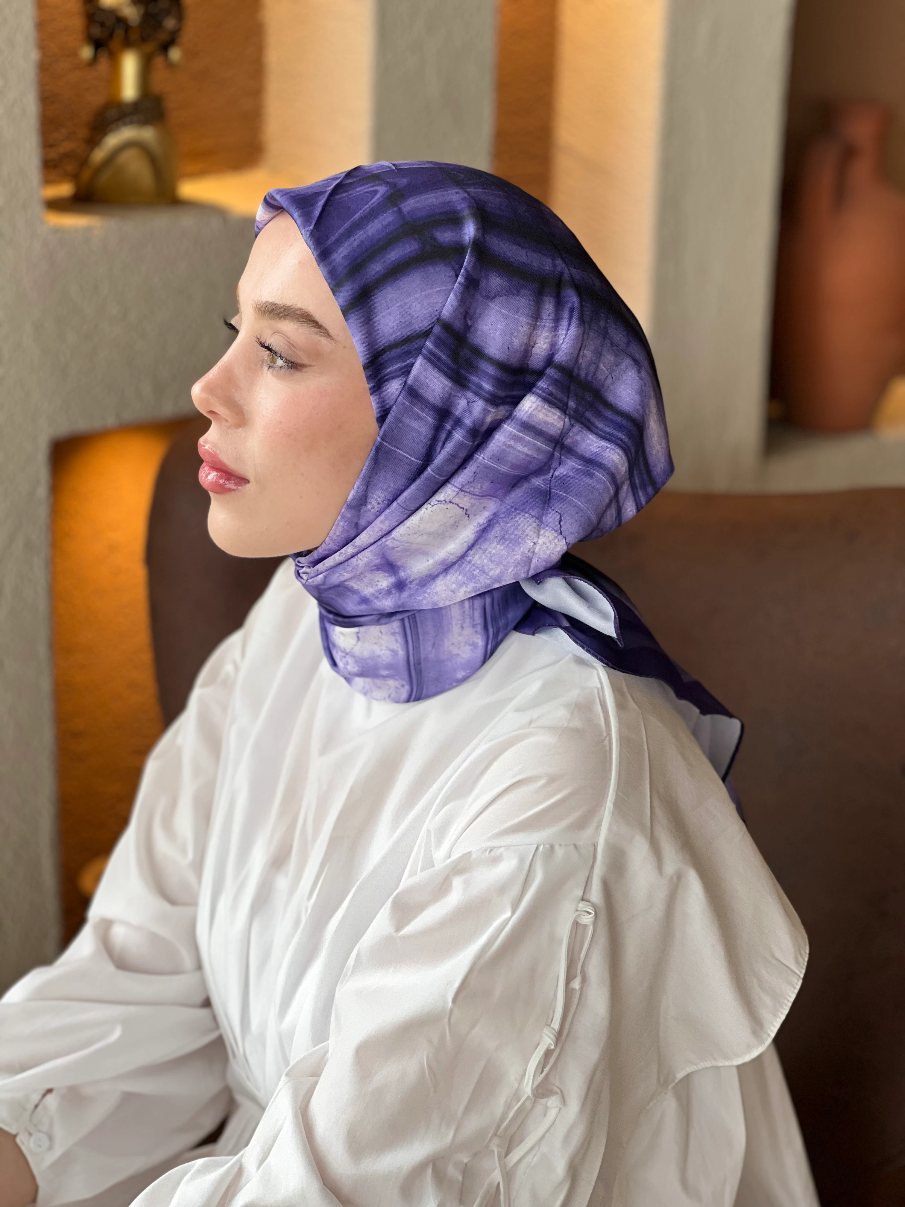 Marble Pattern Tanca Scarf