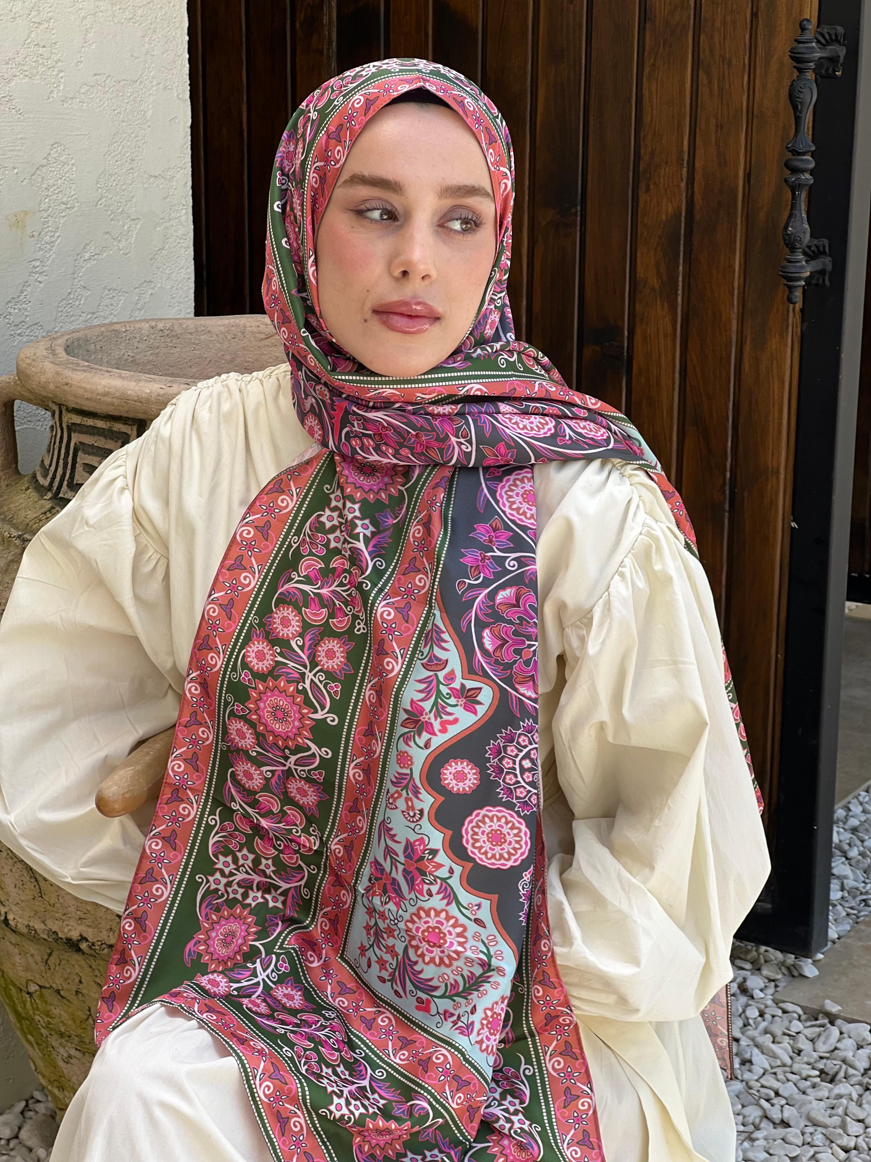 Gülce Desen Tanca Şal - Bakır