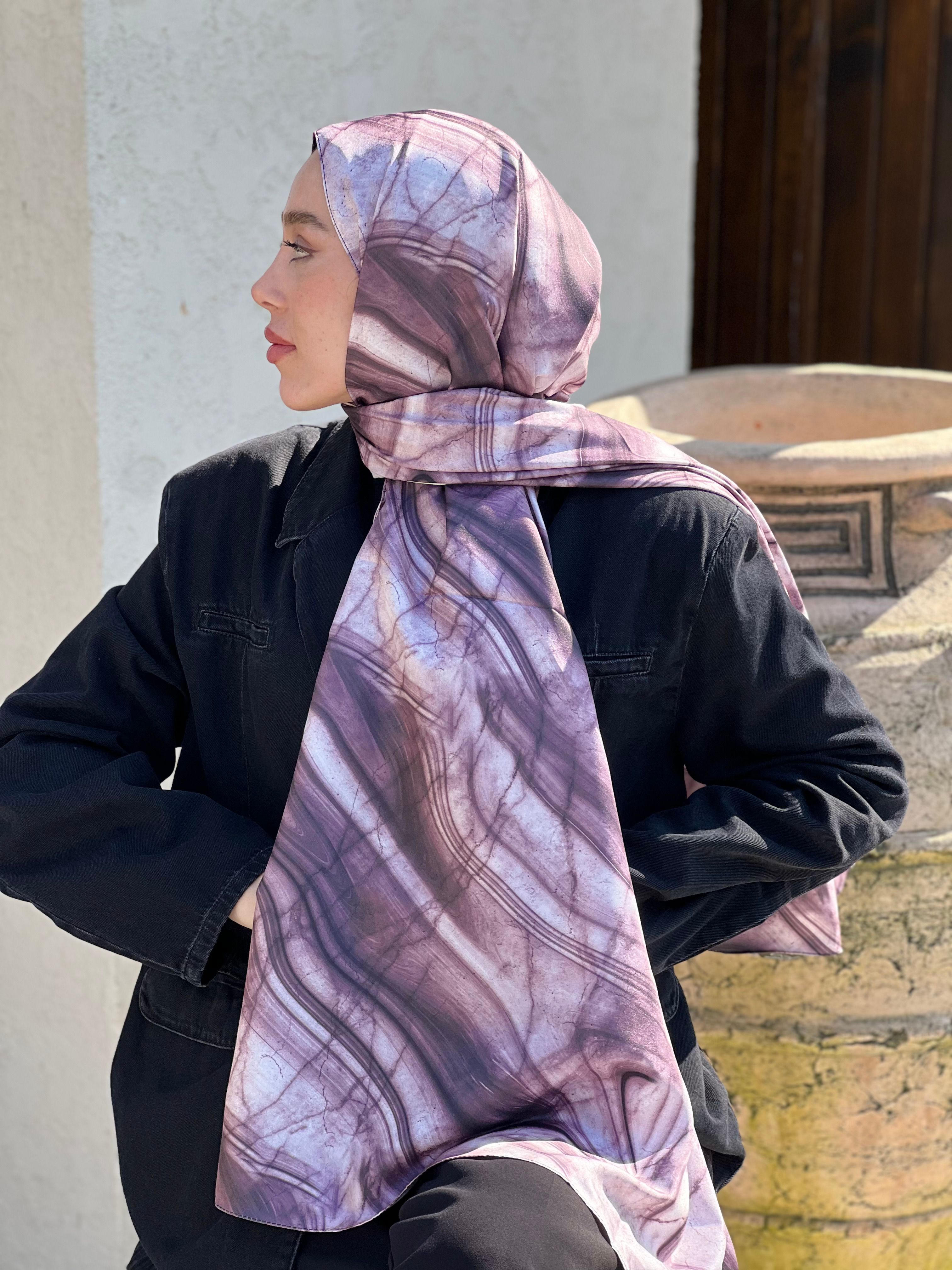 Marble Pattern Twill Shawl