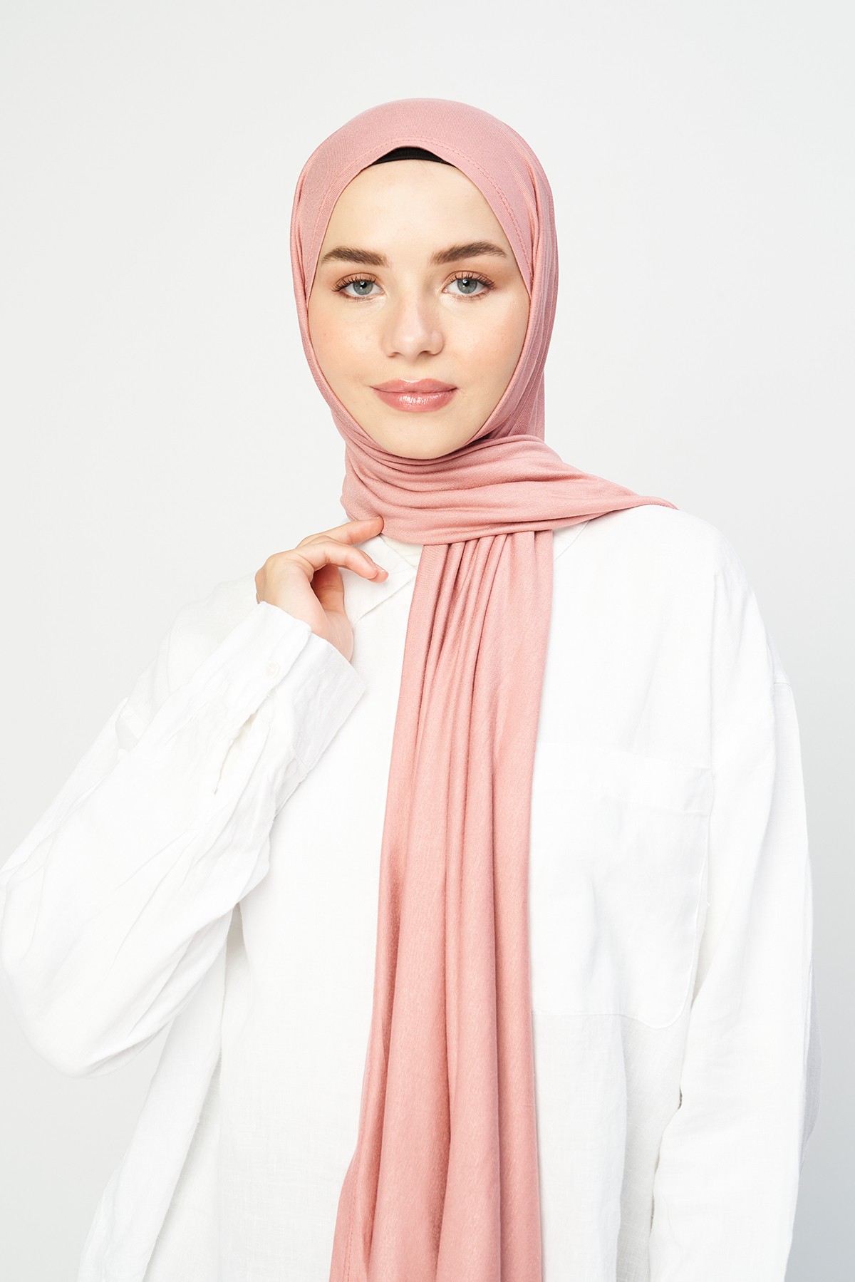 Jersey Shawl - Nude