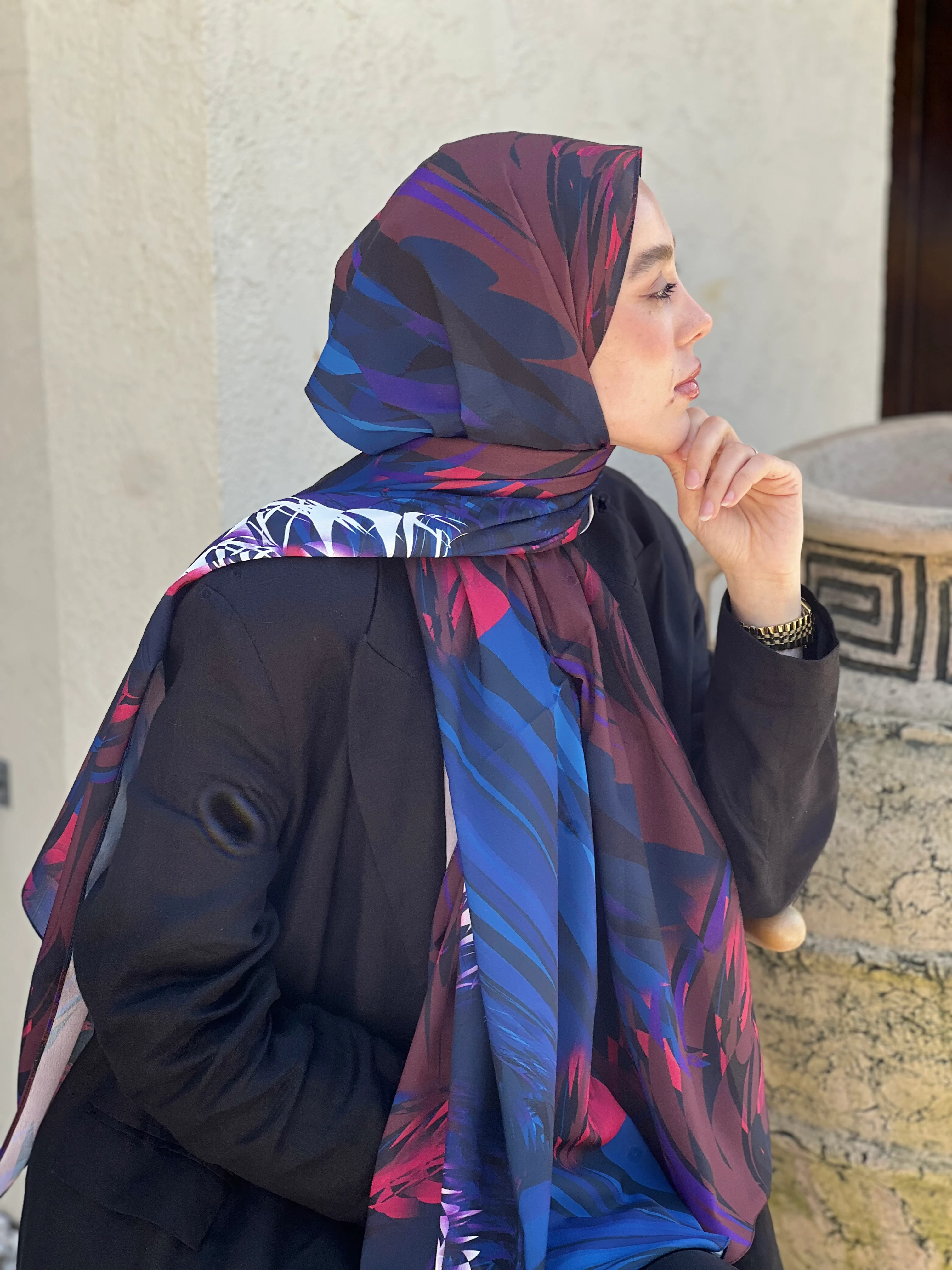 Splash Desen Nesir Şal