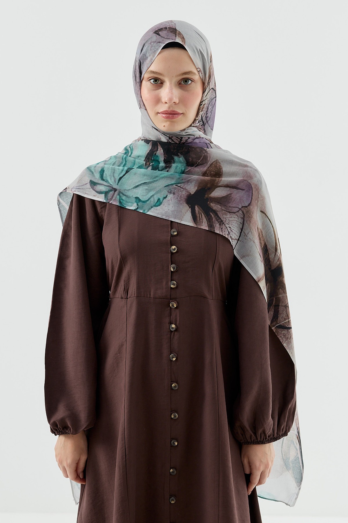 Nilüfer Desen Aya Şal - İğde