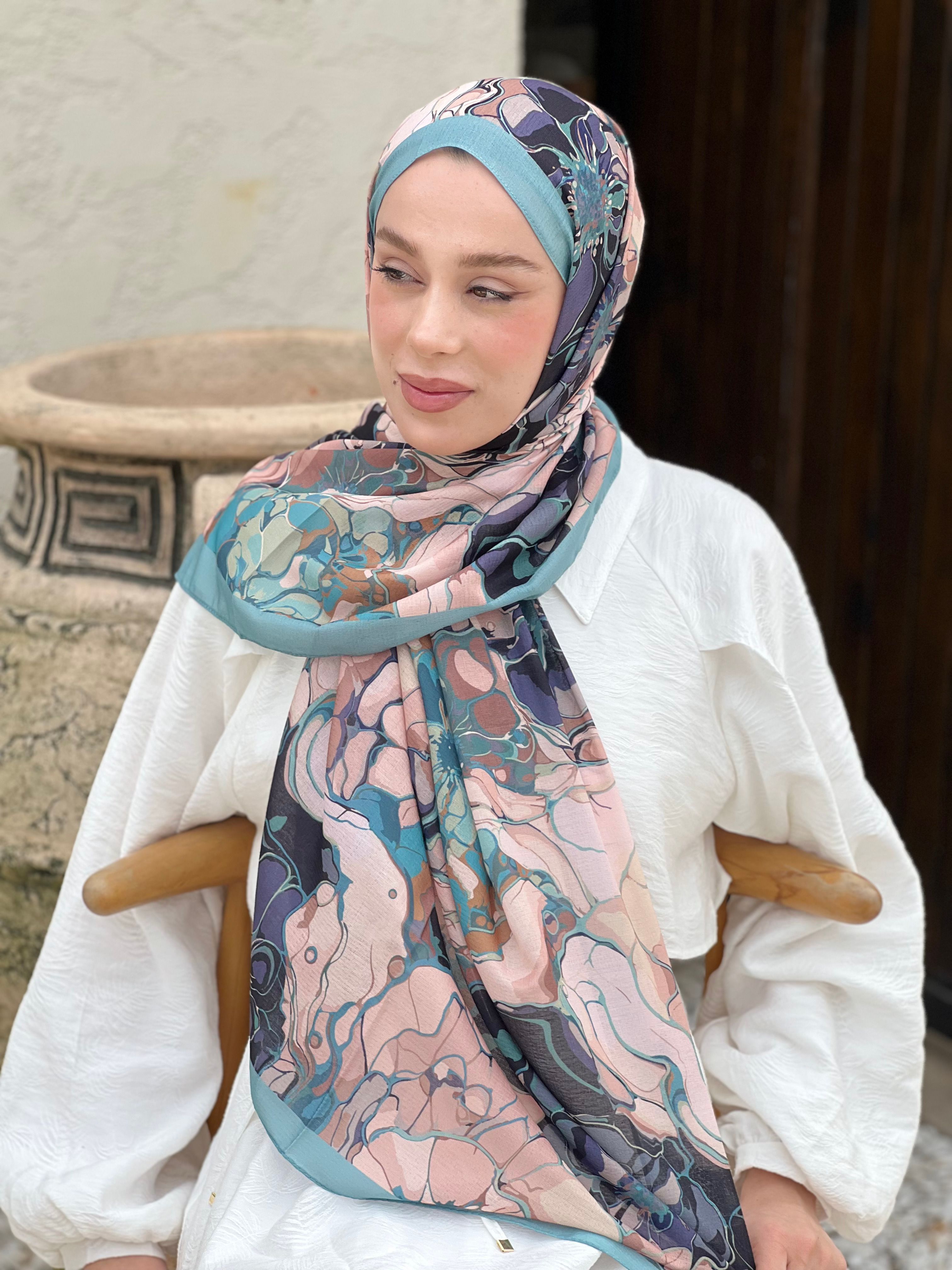 Alice Pattern Lina Shawl - Mint