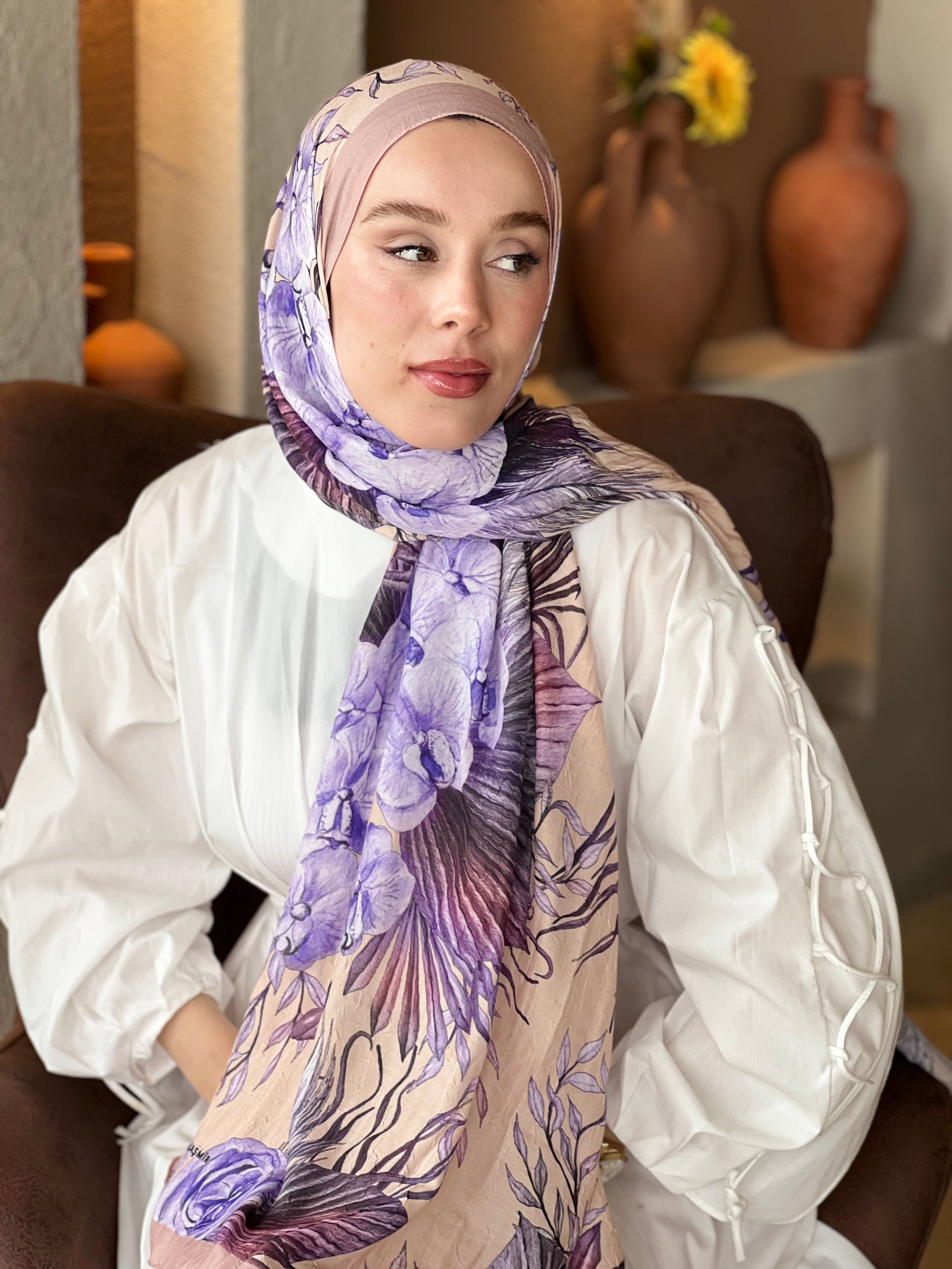 Botanika Desen Bambu Şal