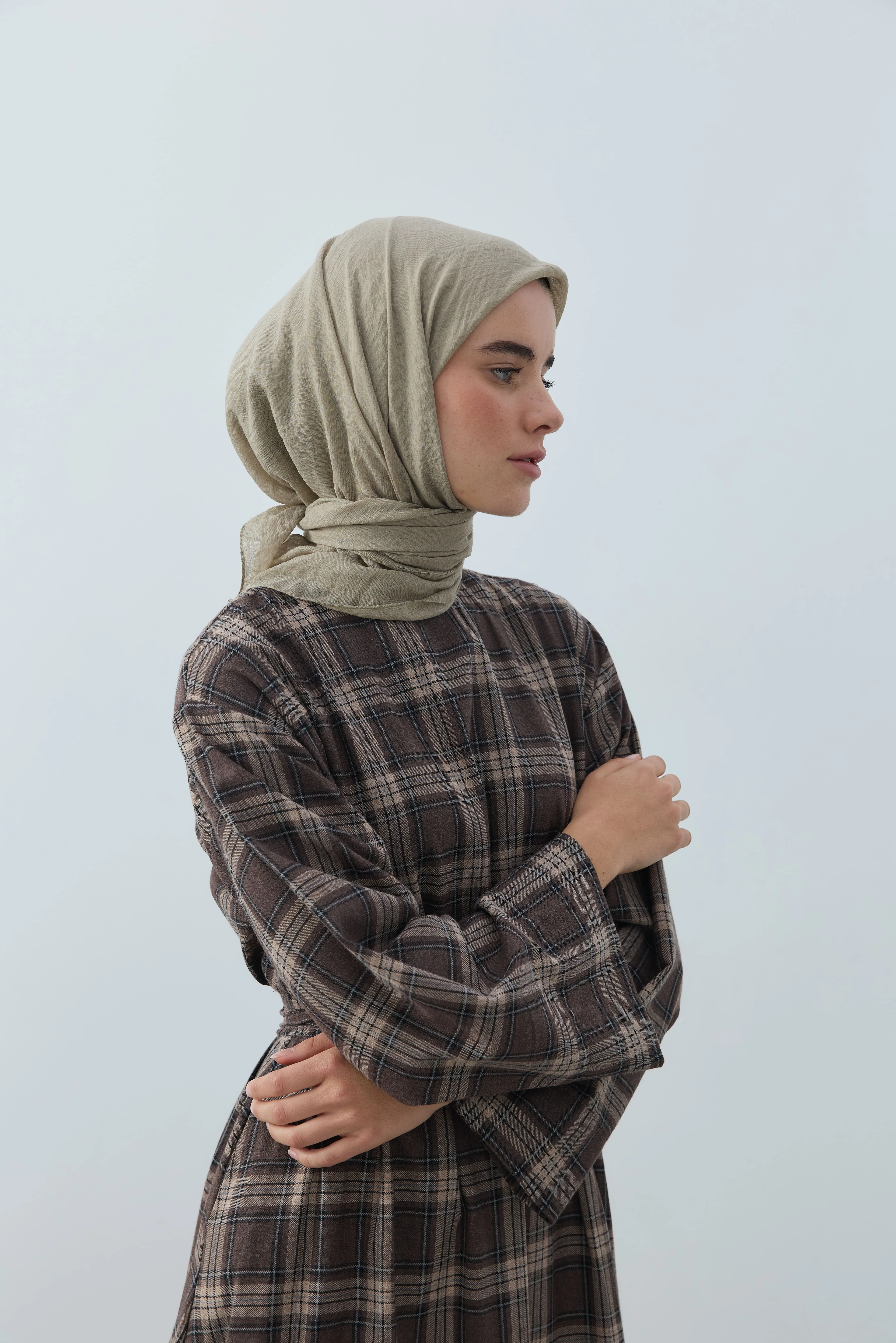 Aya Serisi Eşarp - Antik Bej