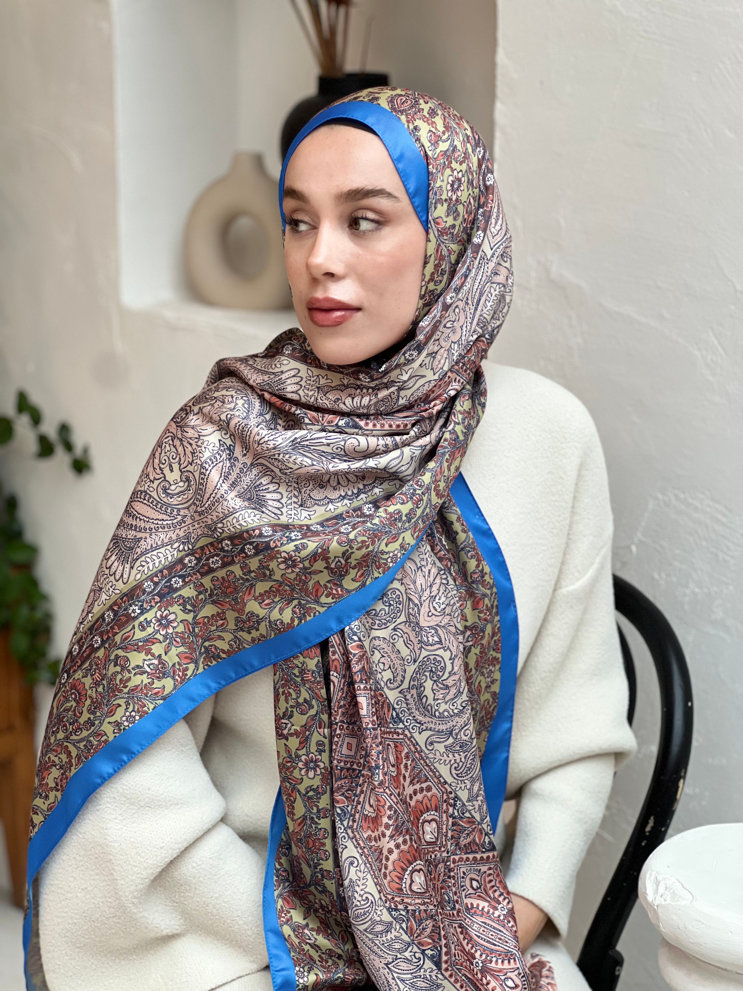 İpeksi Şal Floral Vintage Desen
