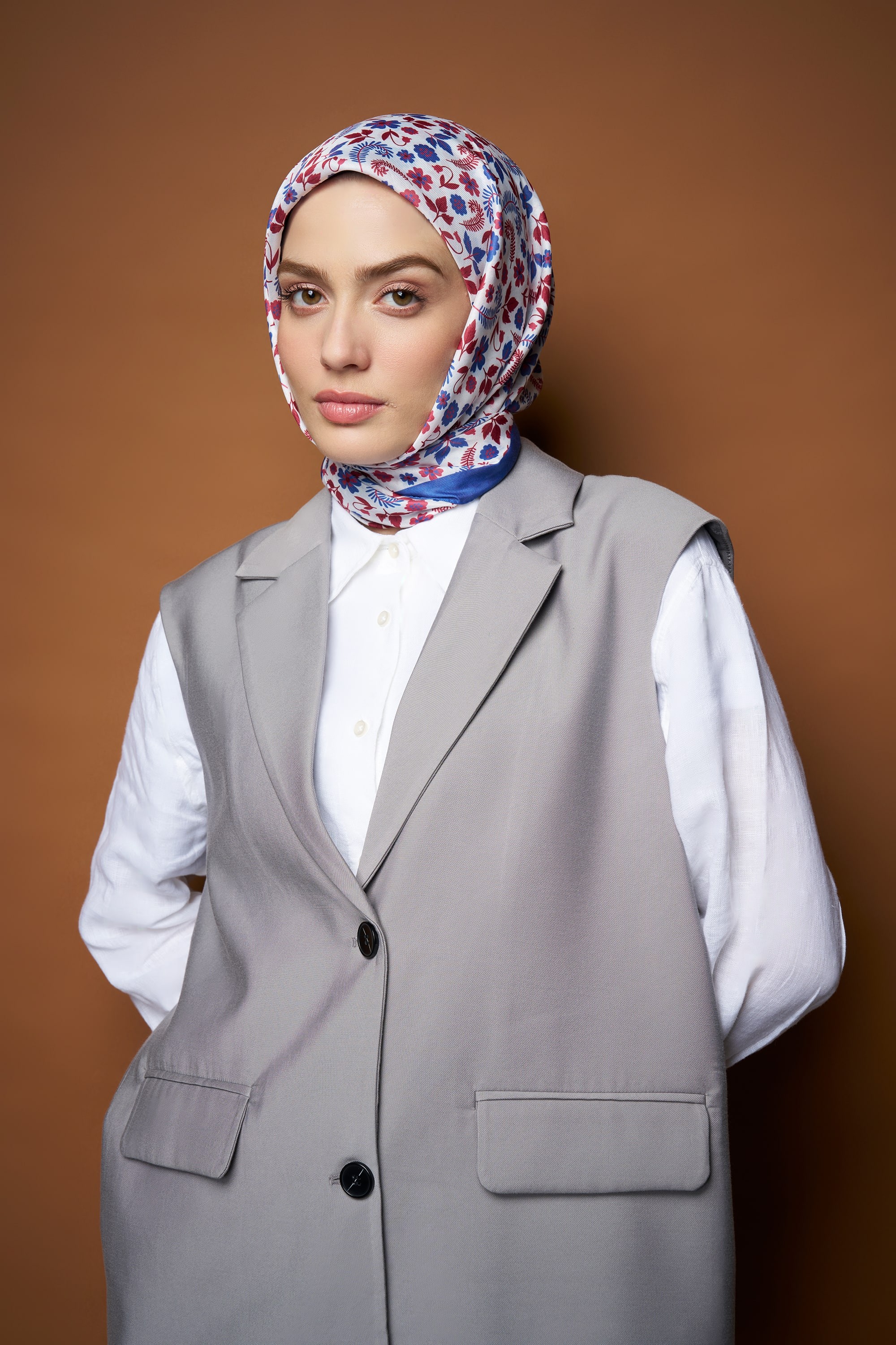 Cümbüş Cotton Scarf - İndigo