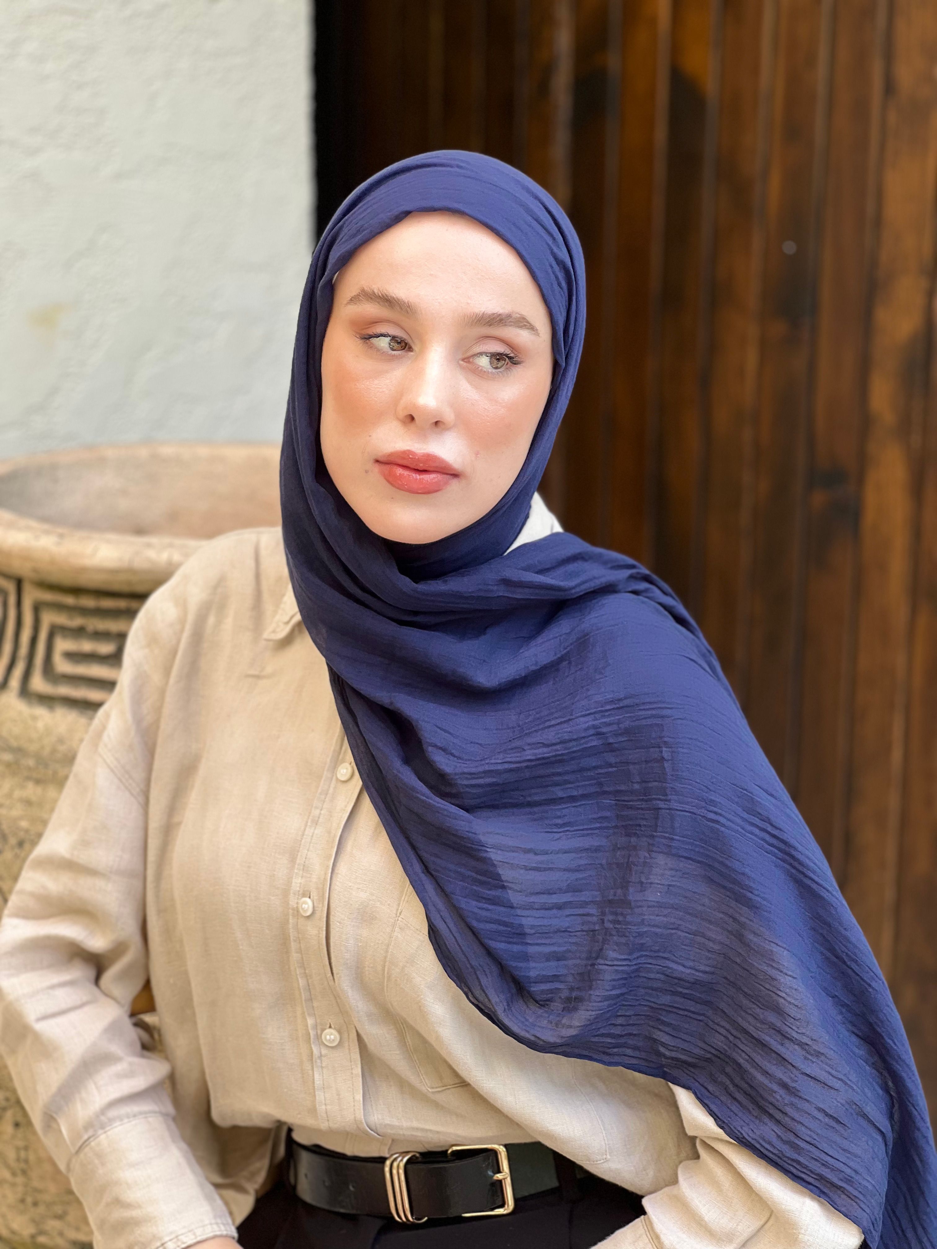 Aya Serisi Şal - Lacivert