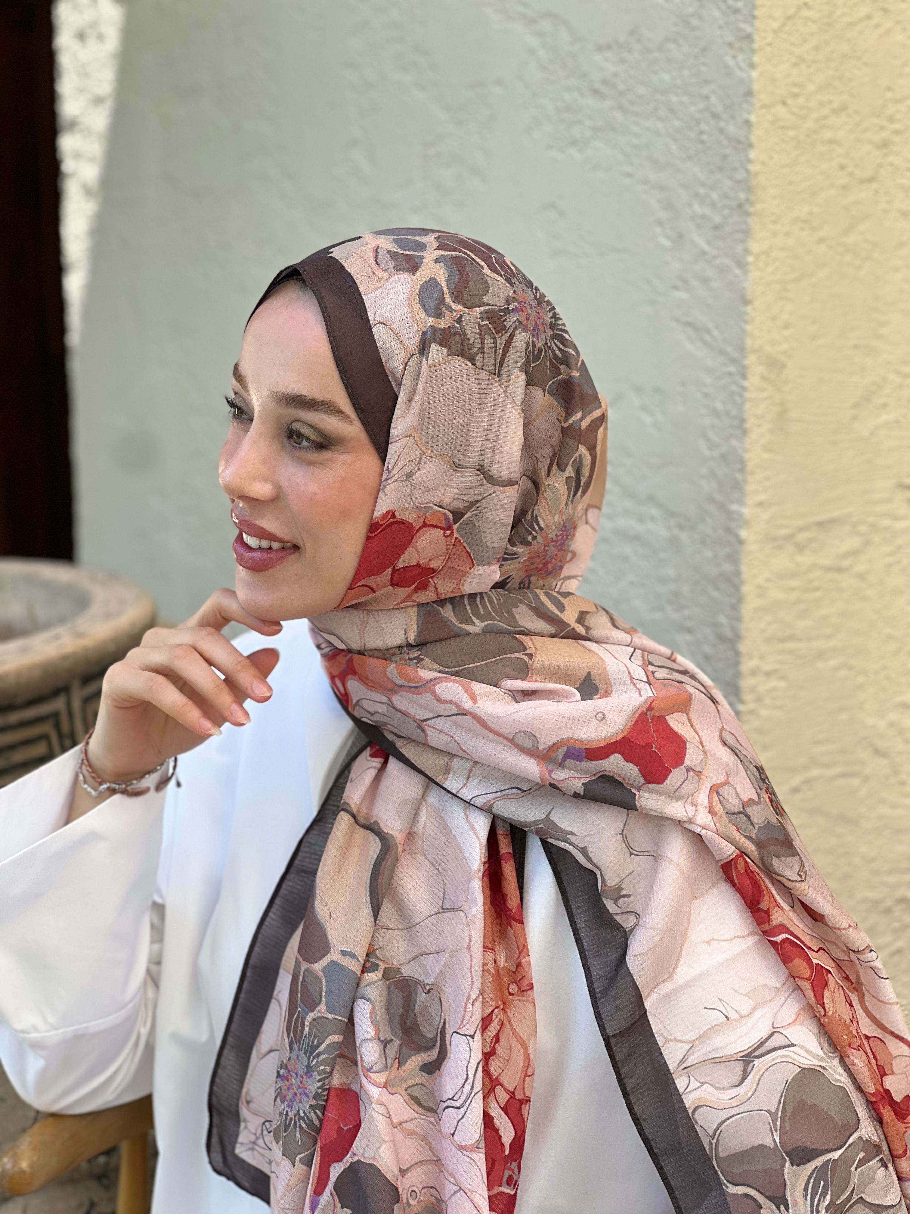 Alice Pattern Lina Shawl - Bitter Coffee