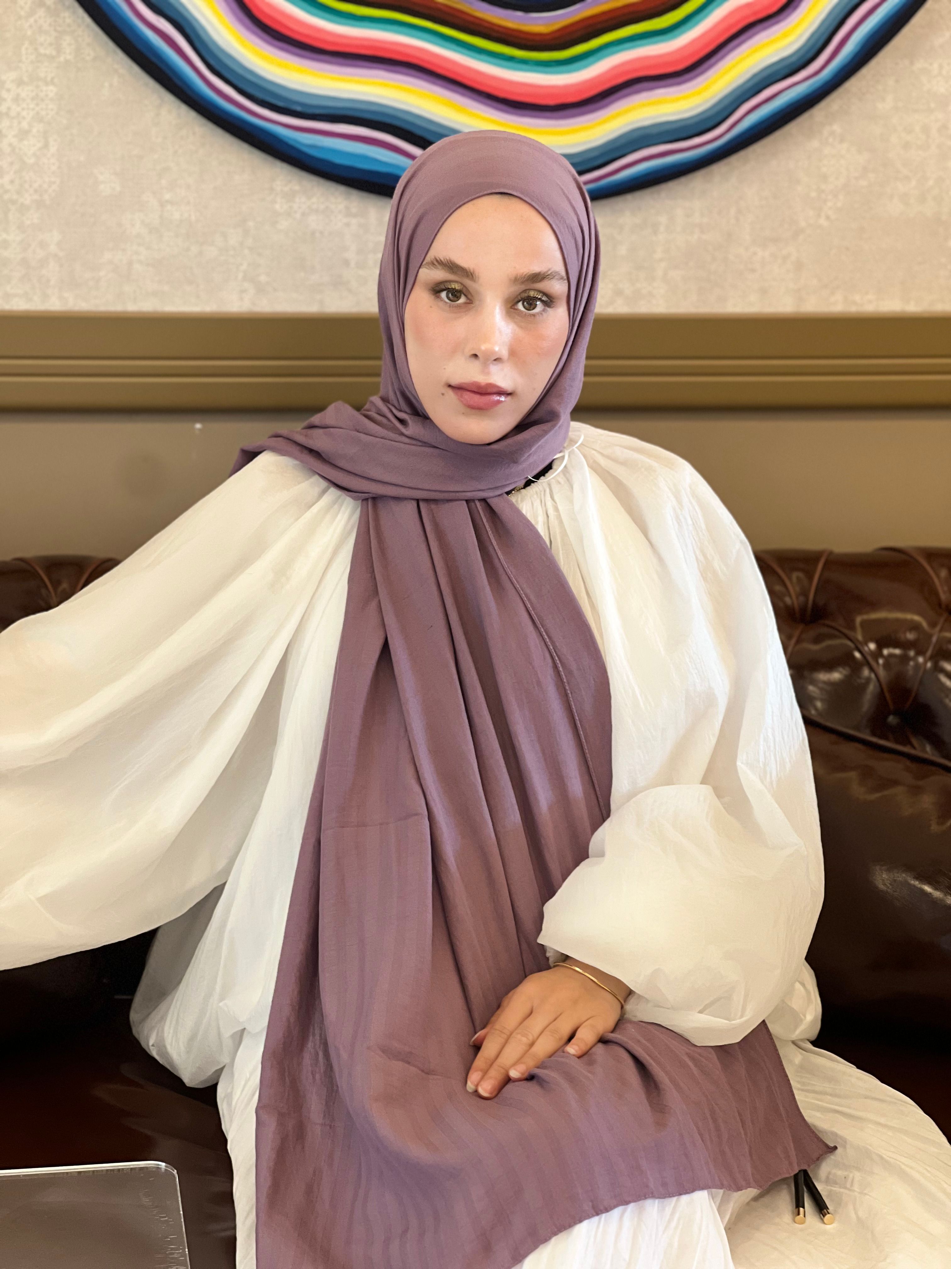 Noi Line Şal - Eflatun