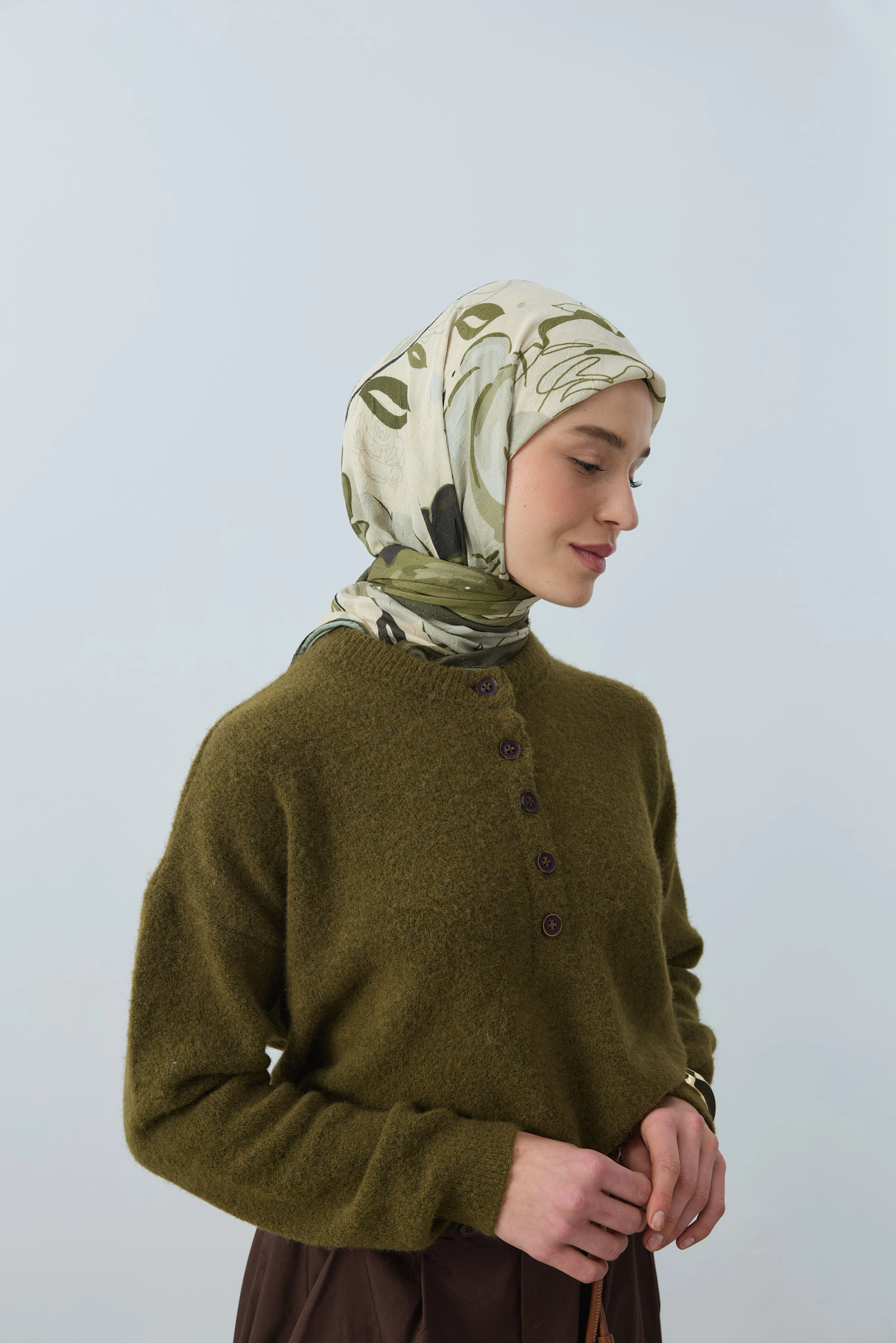 Olyvia Desen Bambu Eşarp