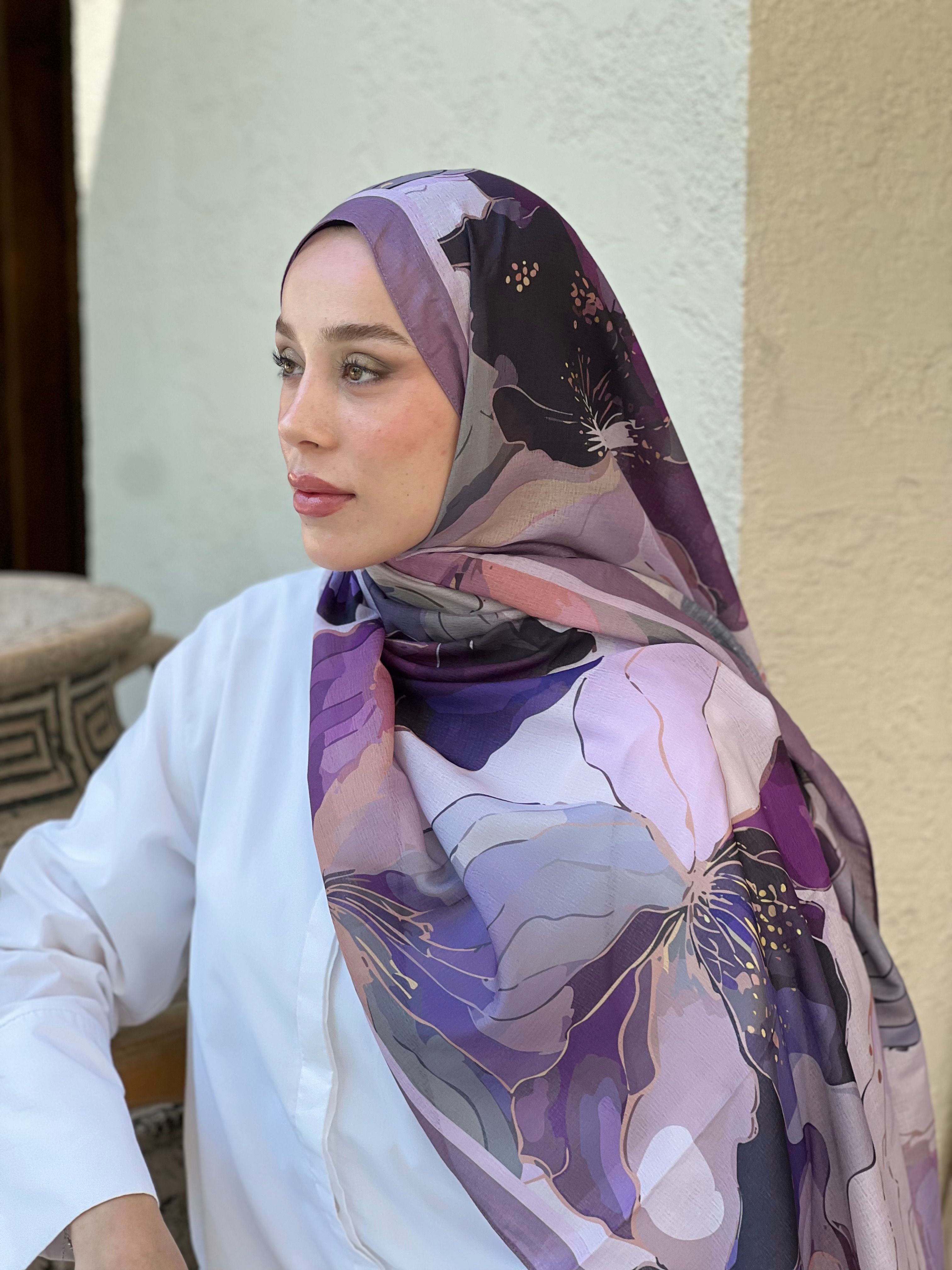 Florica Desen Lina Şal - Eflatun