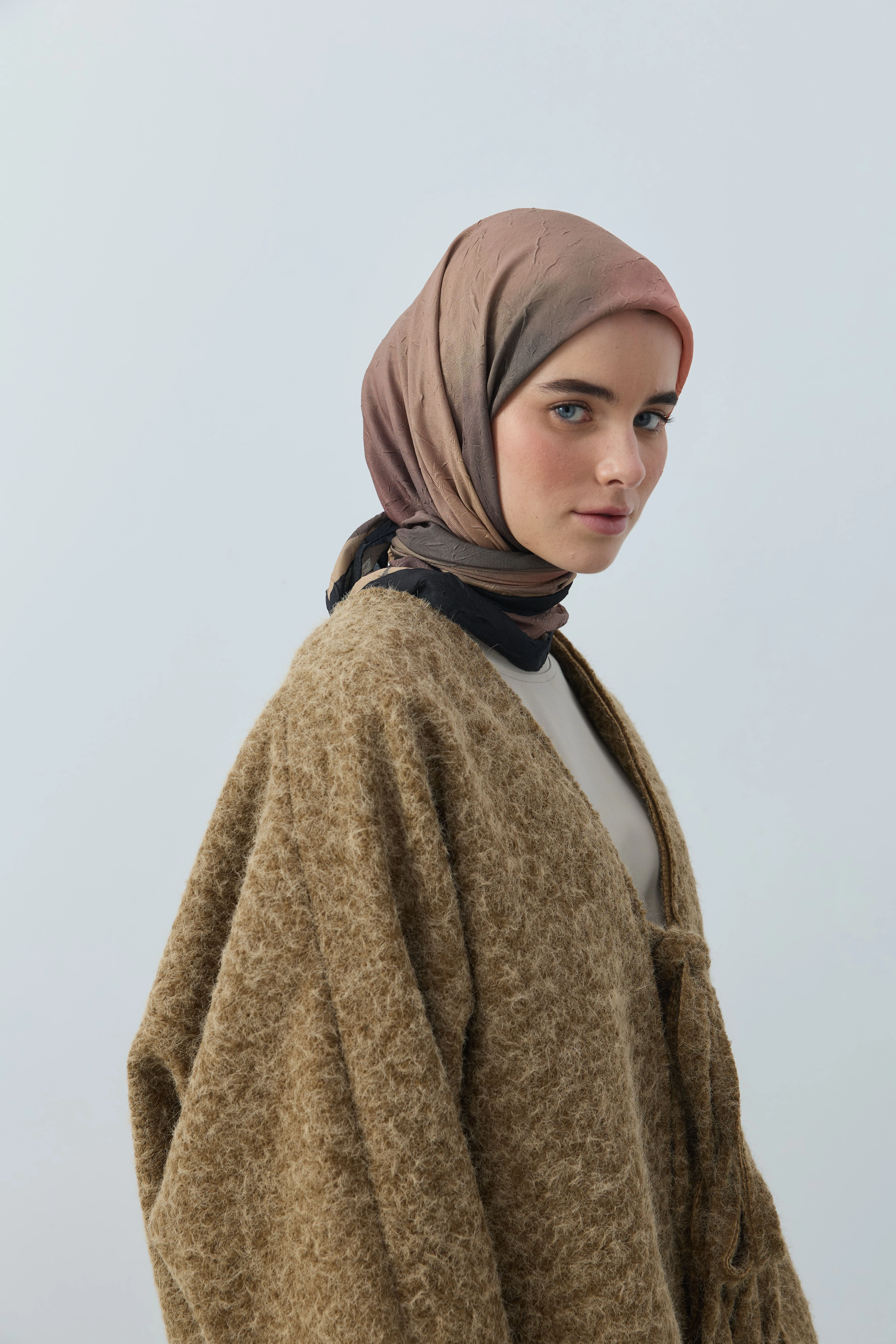 Orelia Desen Bambu Eşarp - Siyah