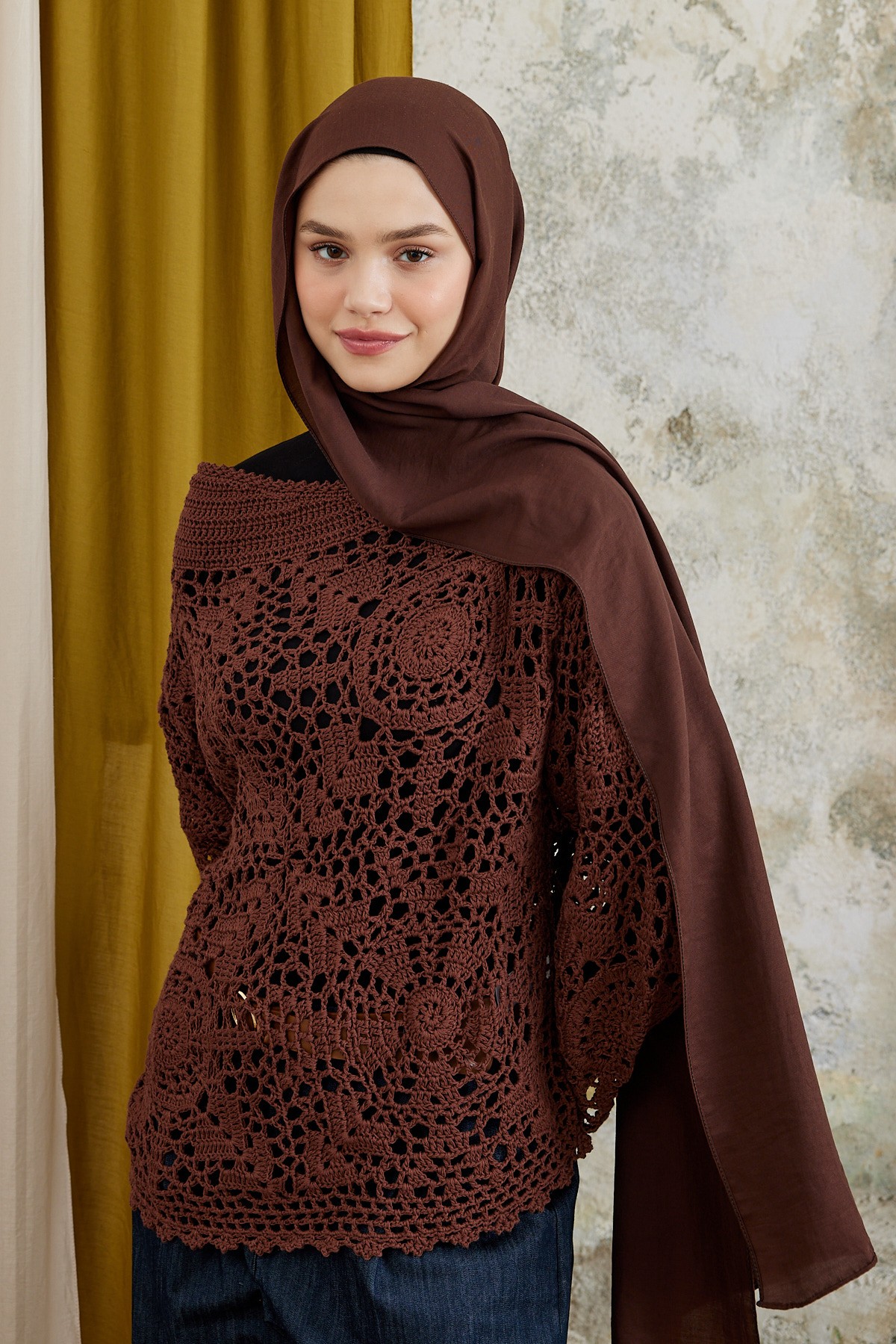 Modal Shawl Series - Acı Kahve