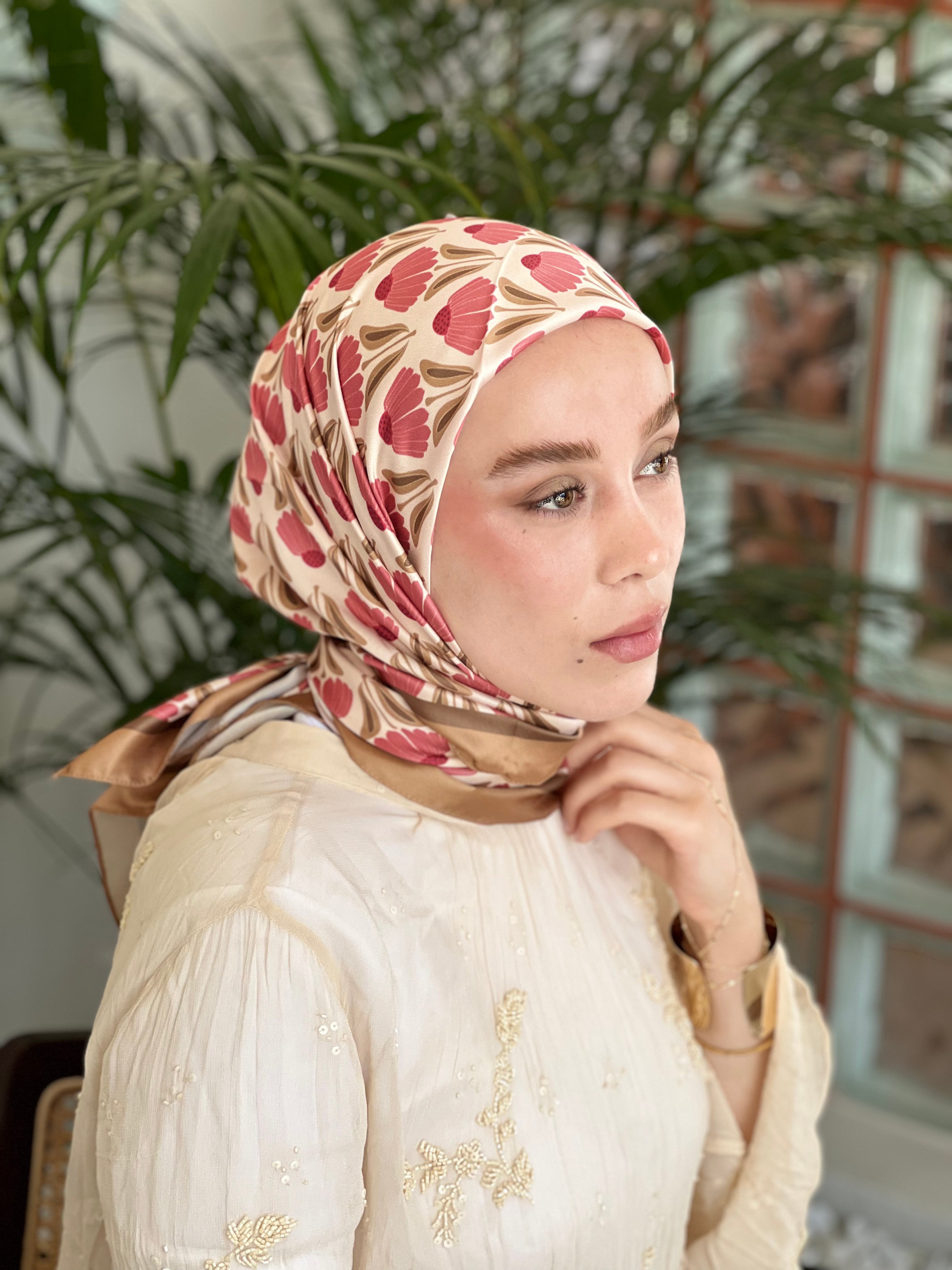 Florentina Desen Tanca Eşarp - Karamel